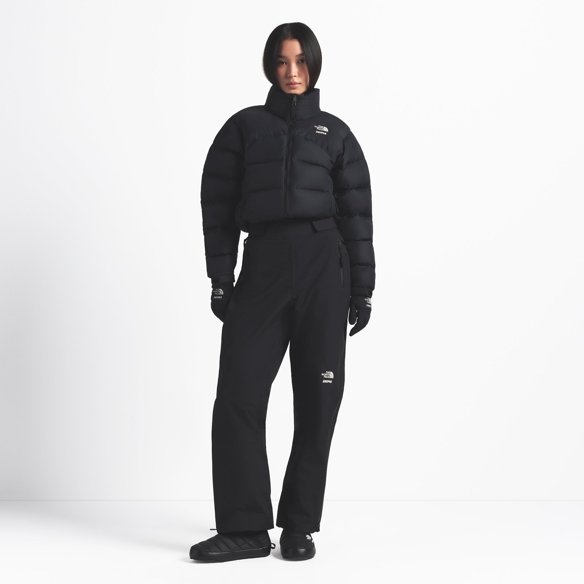 THE NORTH FACE X SKIMS SEAM TAPE PANT | ONYX ON A MODEL FRONT VIEW @ | FOCUS: 0.0, 1.0, 0.9