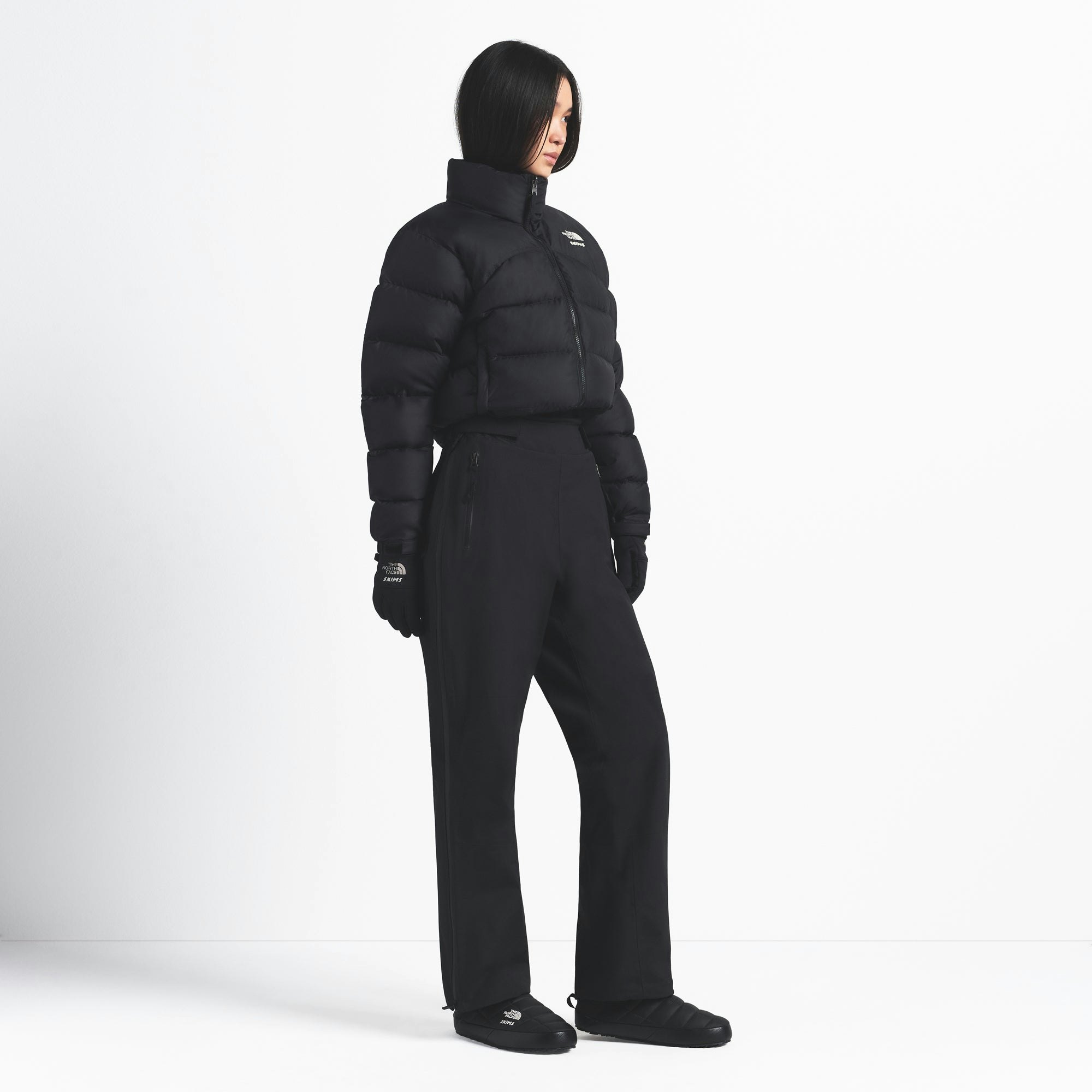 THE NORTH FACE X SKIMS SEAM TAPE PANT | ONYX ON A MODEL FRONT VIEW @ | FOCUS: 0.0, 1.0, 0.9