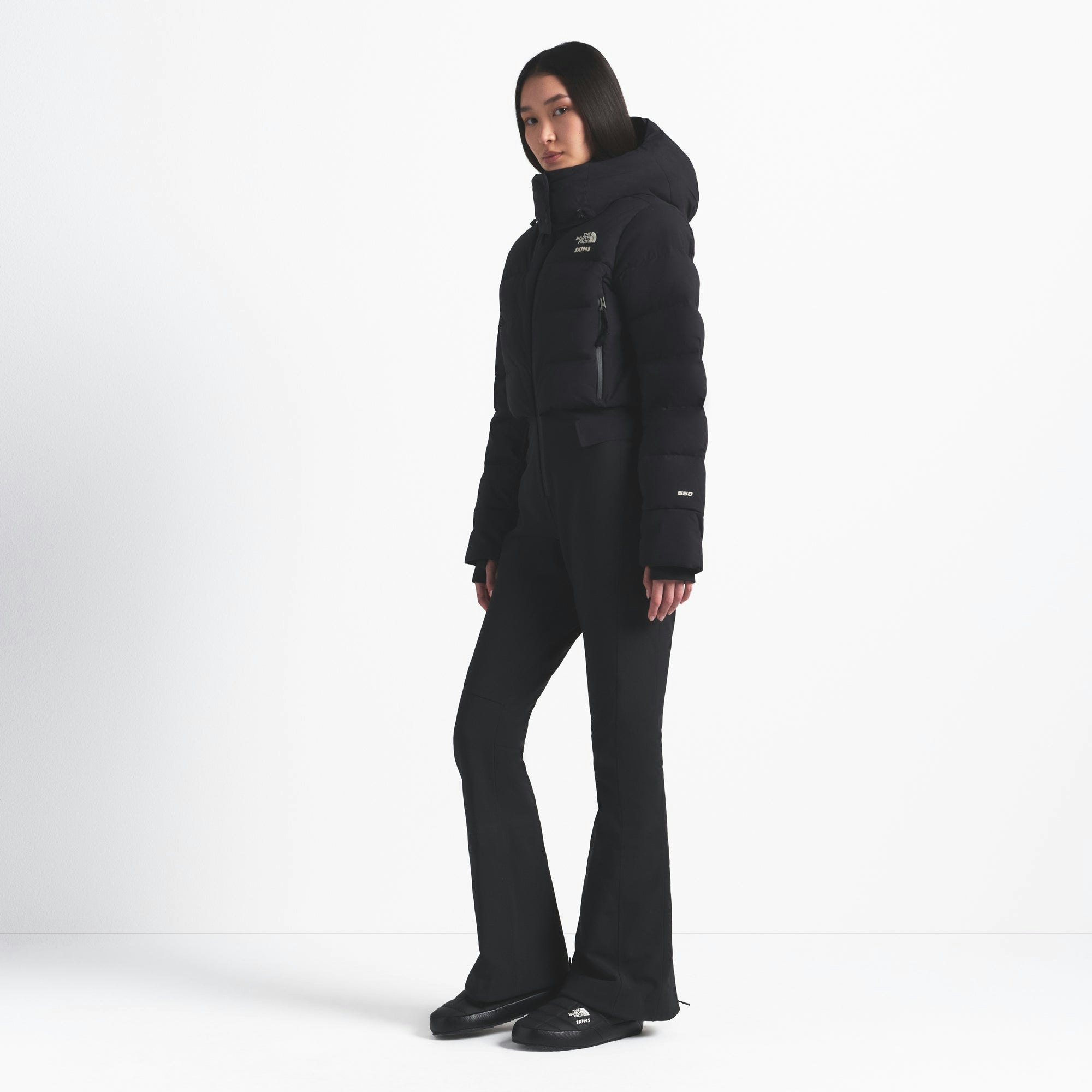 THE NORTH FACE X SKIMS OFF THE CLOCK ONE PIECE | ONYX ON A MODEL FRONT VIEW @ | FOCUS: 0.0, 1.0, 0.9