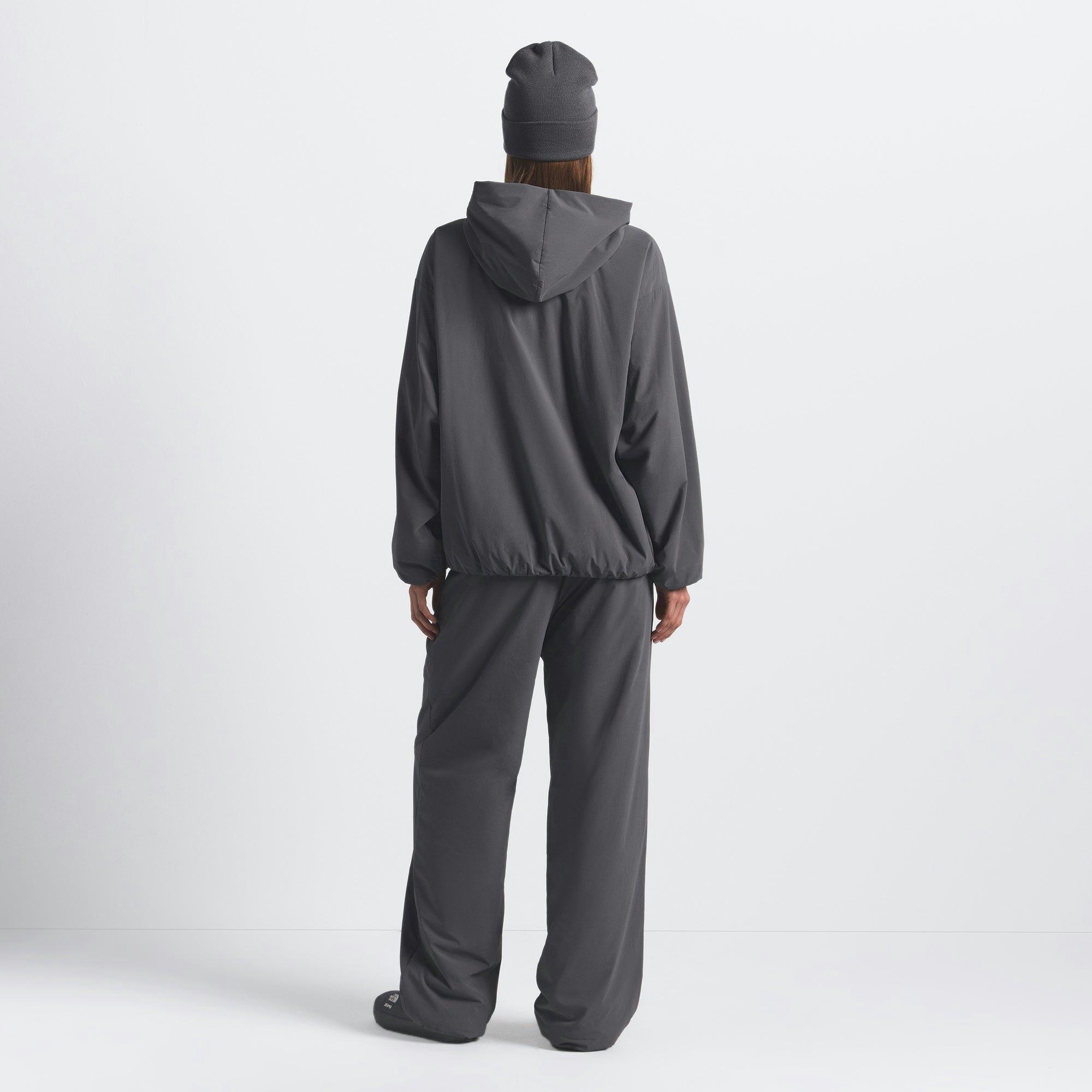 THE NORTH FACE X SKIMS VENTRIX HOODIE | GUNMETAL ON A MODEL BACK VIEW @ | FOCUS: 0.0, 1.0, 0.9
