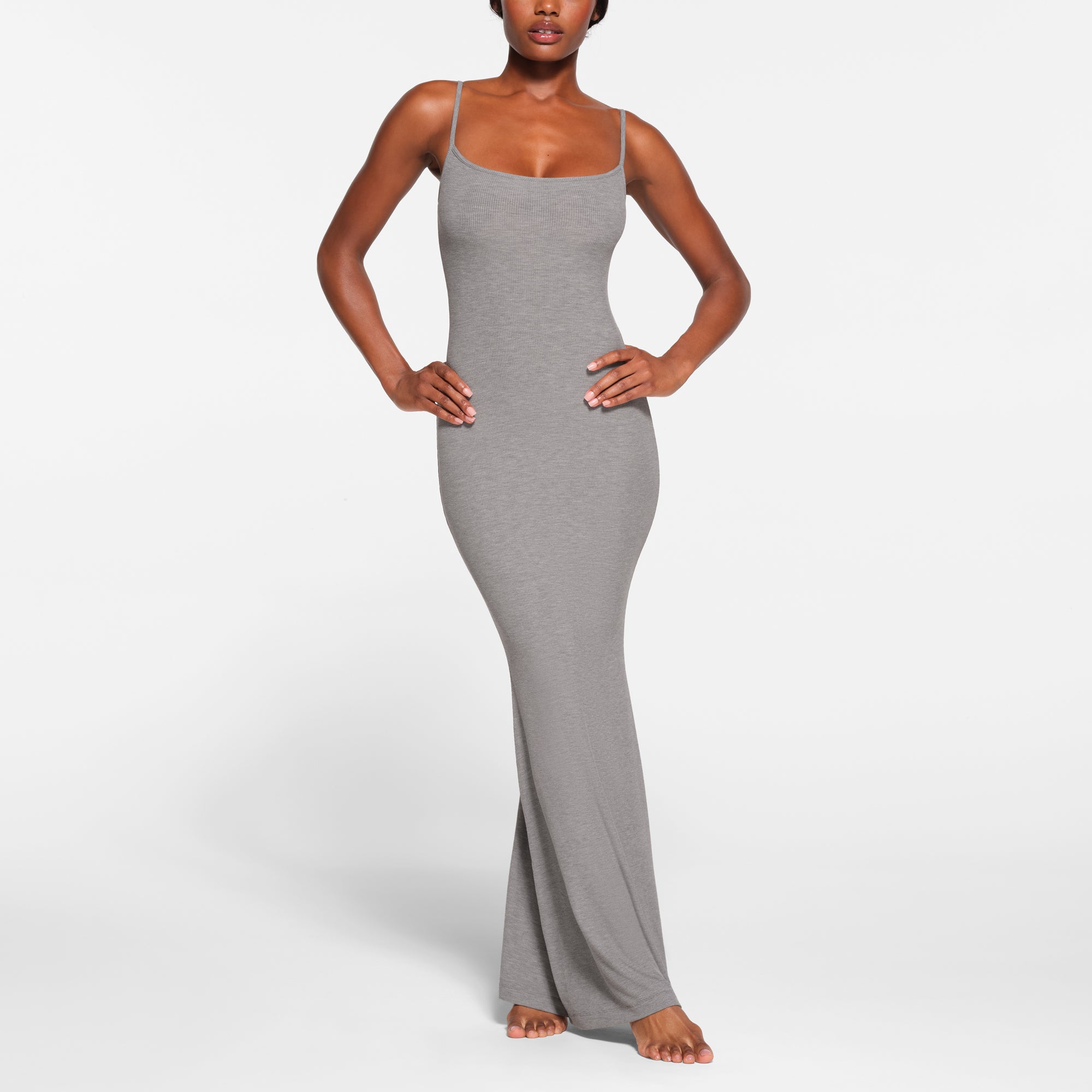 Full length grey dress outlet