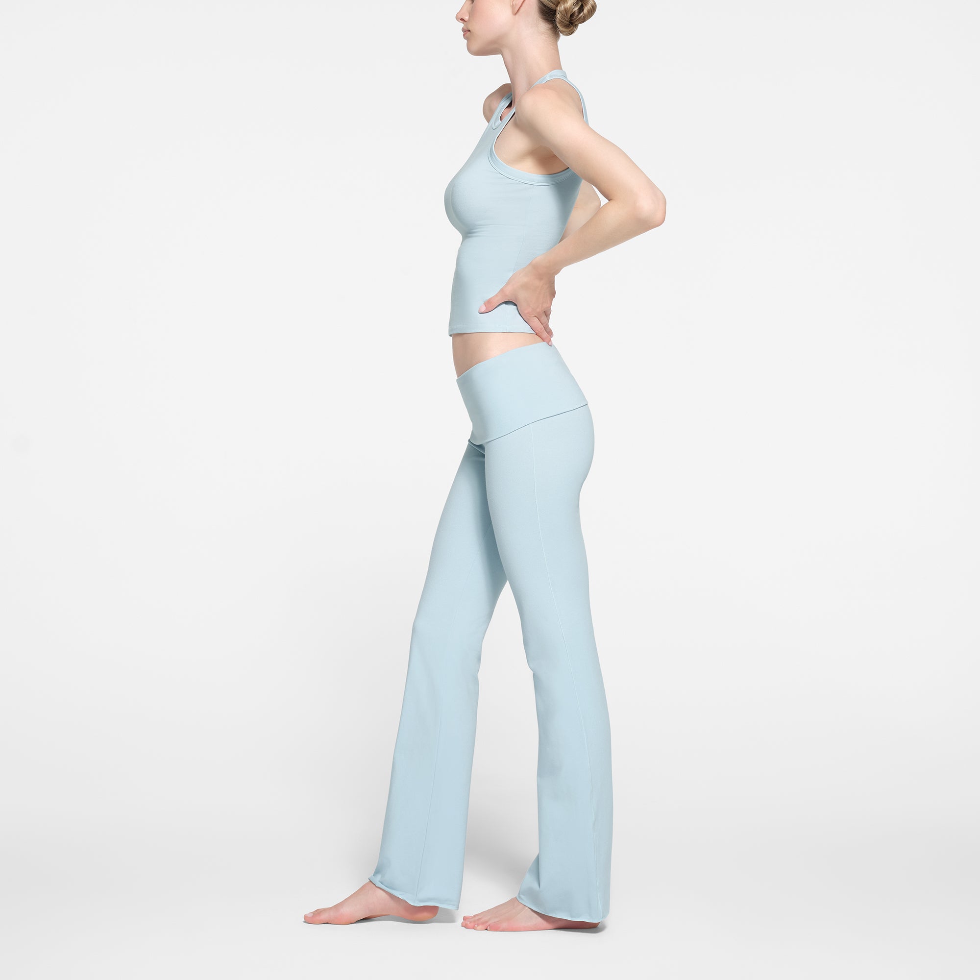 COTTON JERSEY FOLDOVER PANT | OPAL