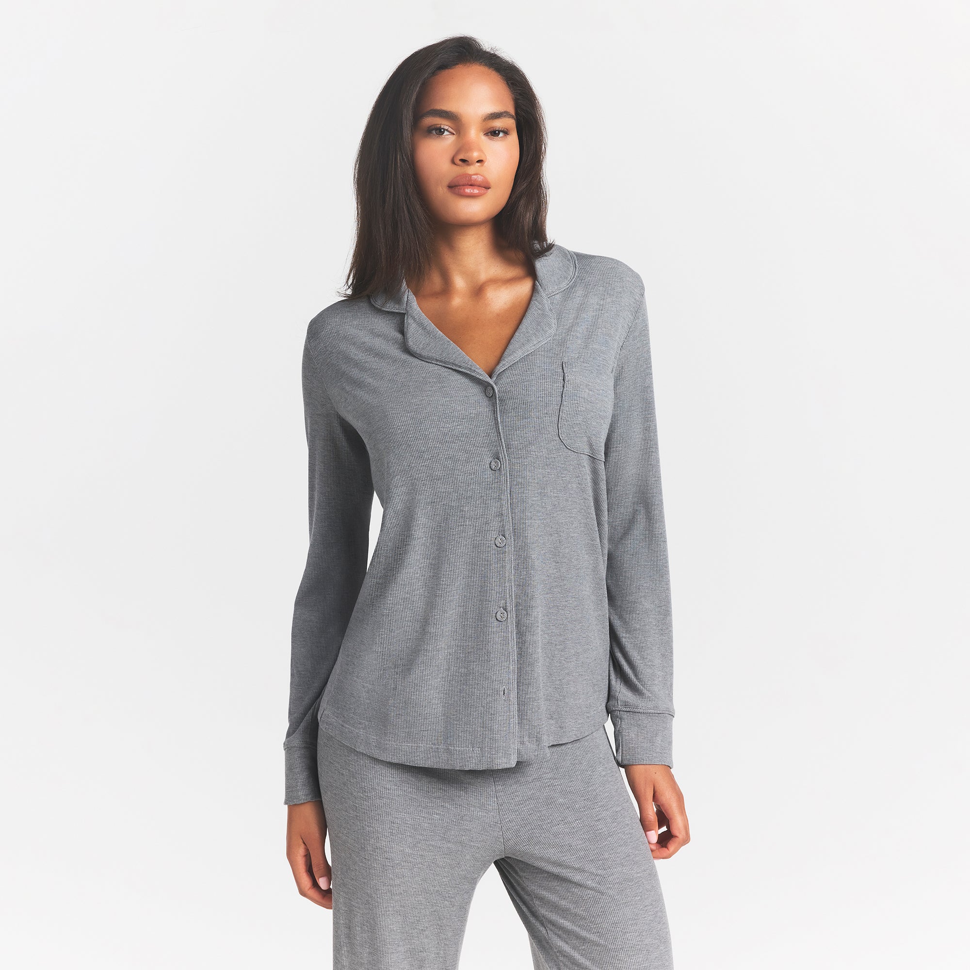 SOFT LOUNGE SLEEP SET | HEATHER GREY | SKIMS