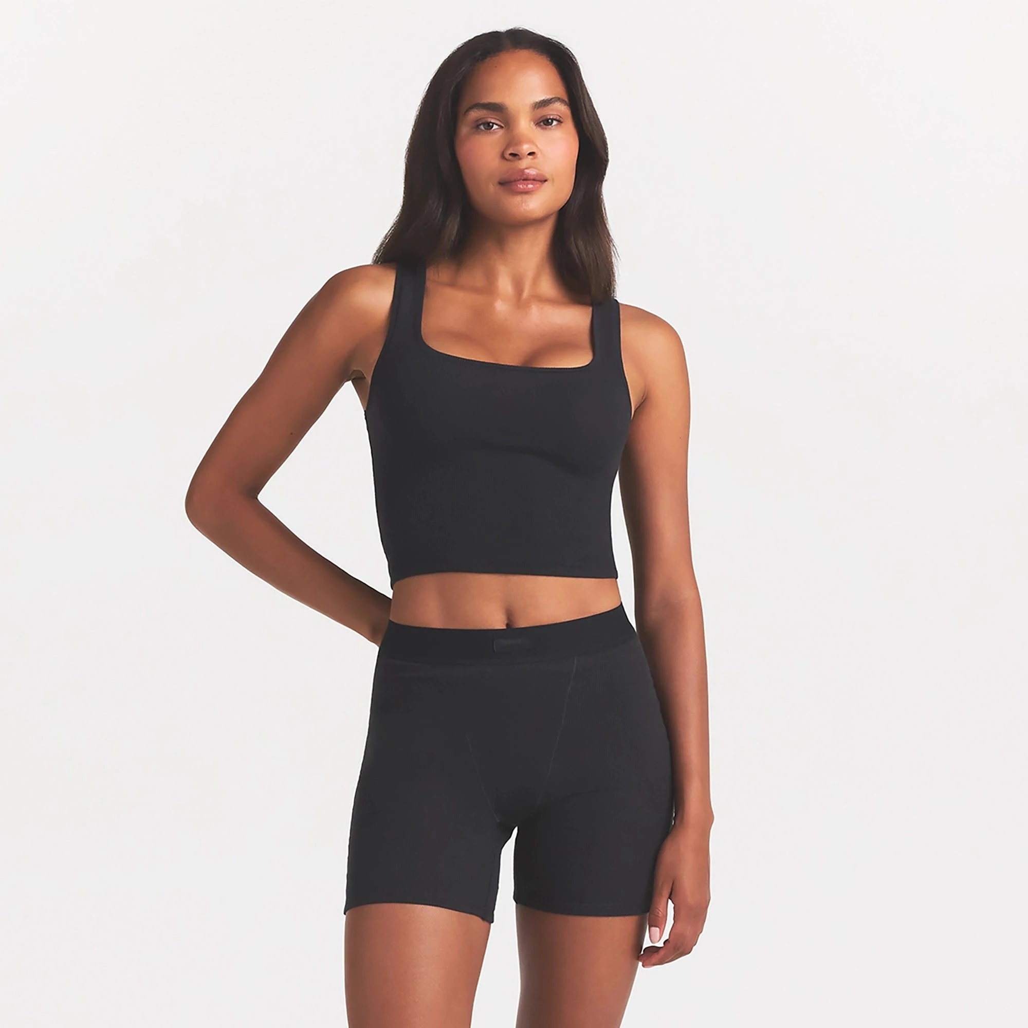 COTTON RIB TANK | SOOT | SKIMS COTTON RIB TANK | SOOT | SKIMS