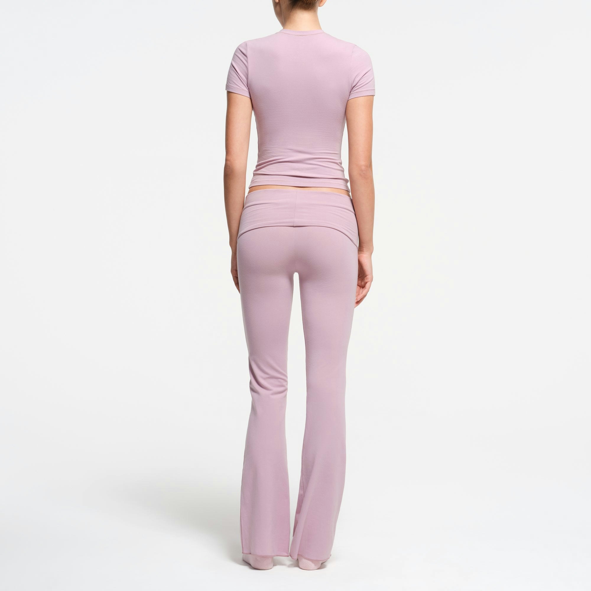 COTTON JERSEY T-SHIRT | DUSK ON A MODEL BACK VIEW