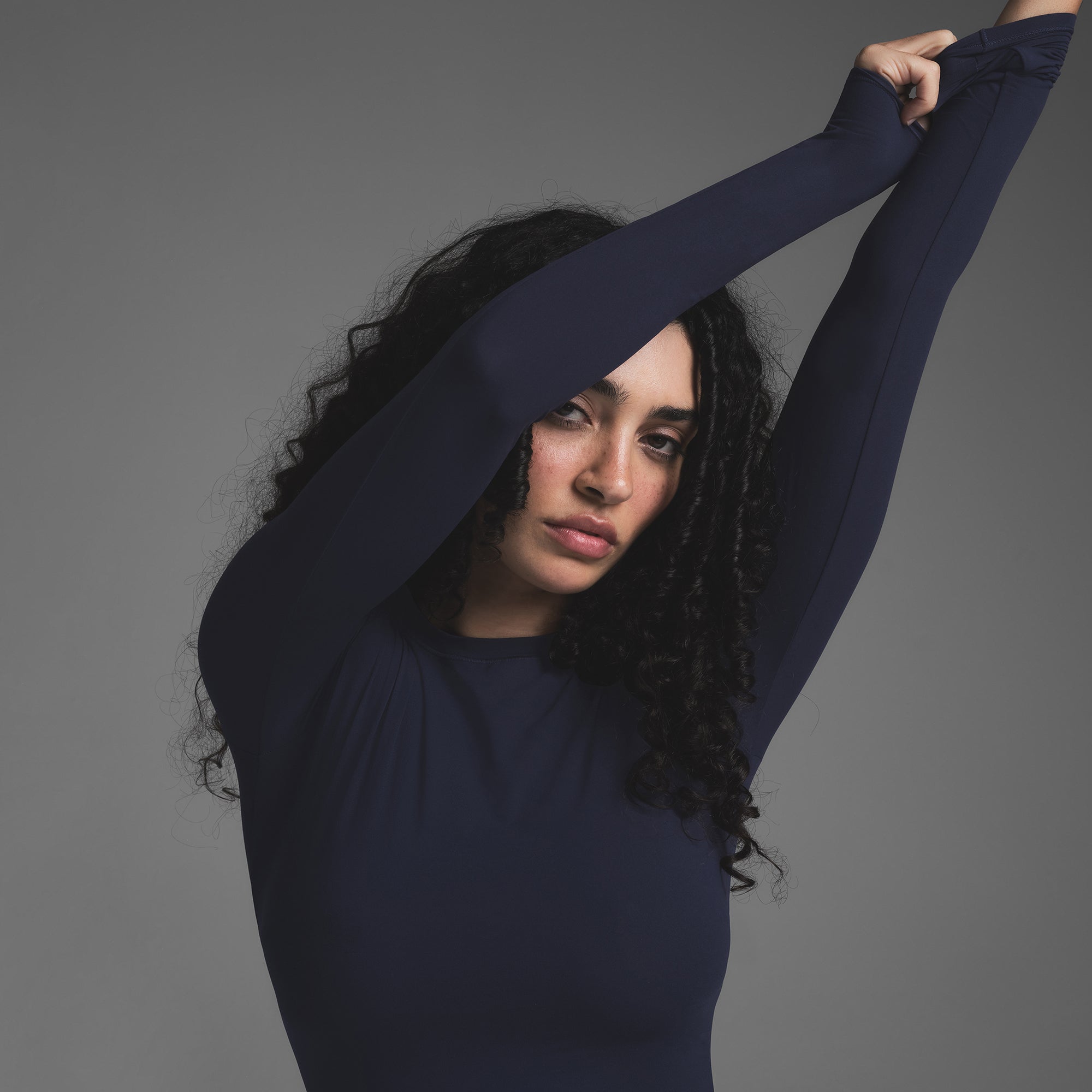 FITS EVERYBODY LONG SLEEVE T-SHIRT | NAVY