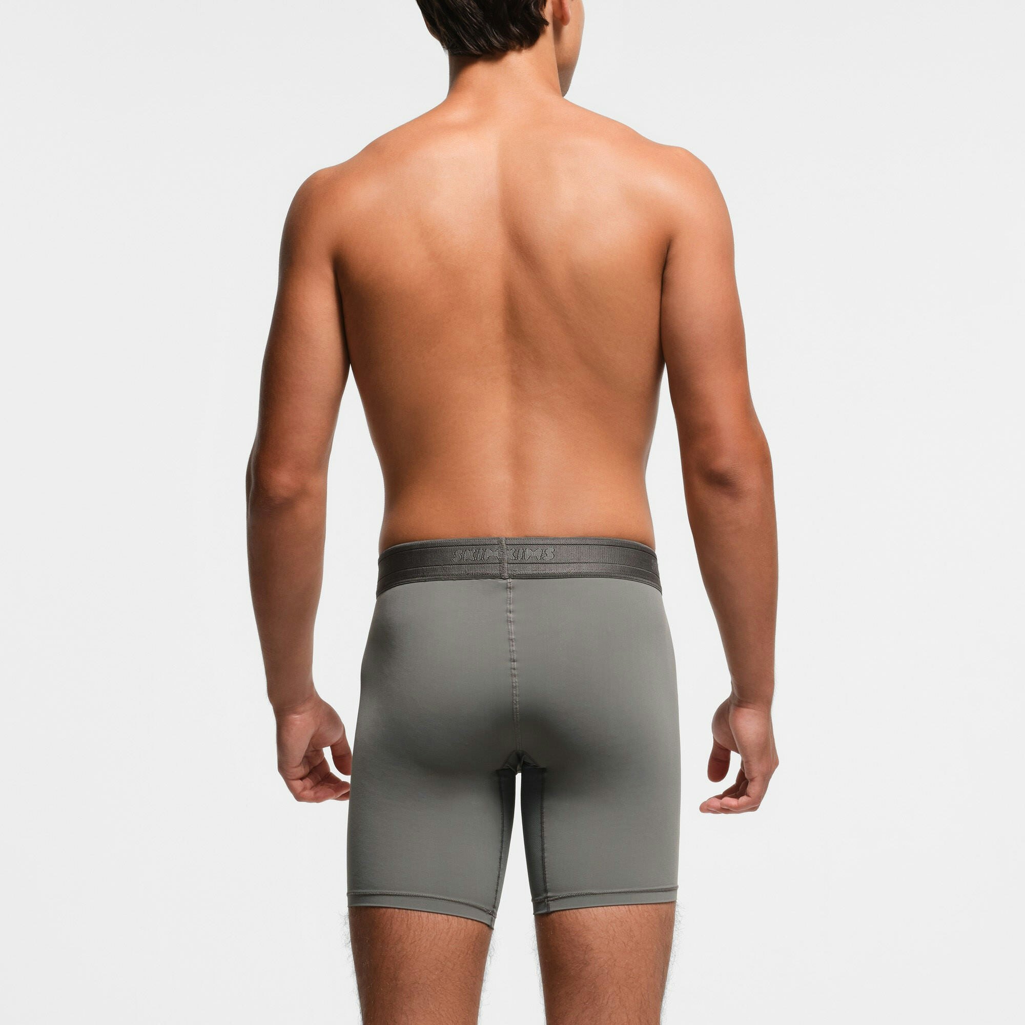 SKIMS SPORT MENS 7" BOXER BRIEF 3-PACK | OBSIDIAN MULTI ON A MODEL BACK VIEW