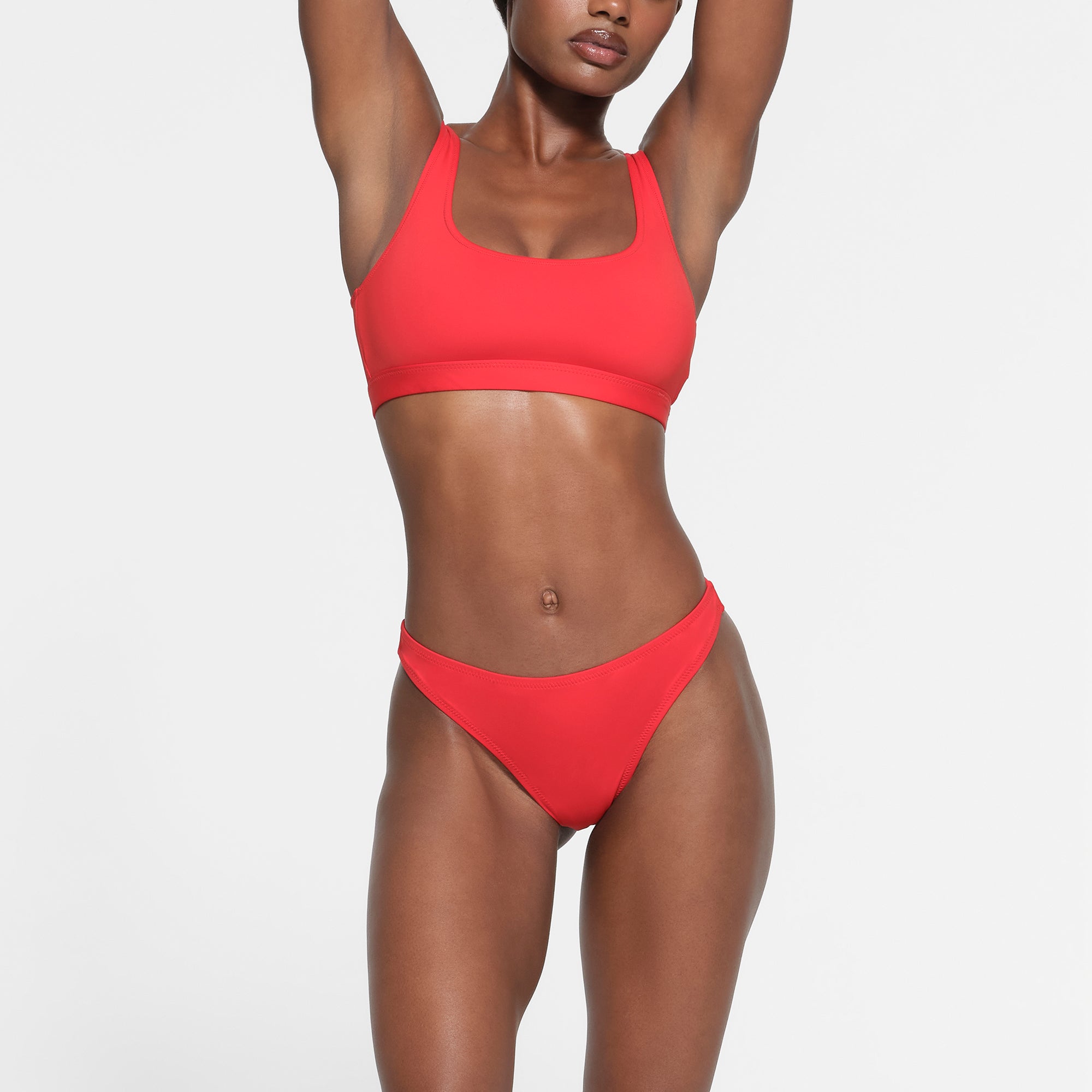 SIGNATURE SWIM MID COVERAGE BOTTOM RUBY