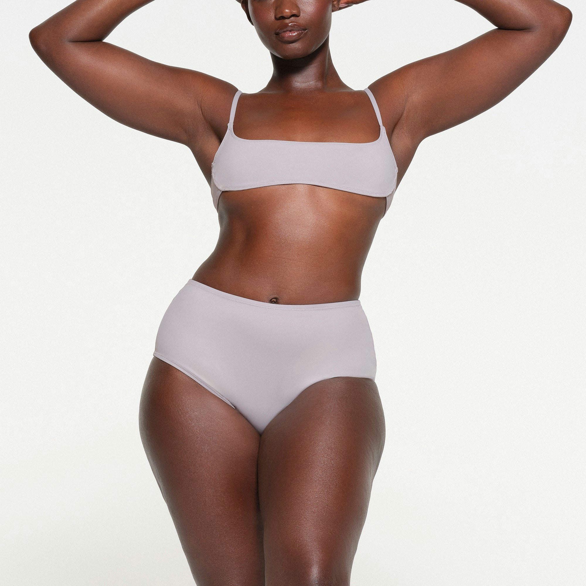 SIGNATURE SWIM FULL BRIEF | CHROME ON A MODEL FRONT VIEW