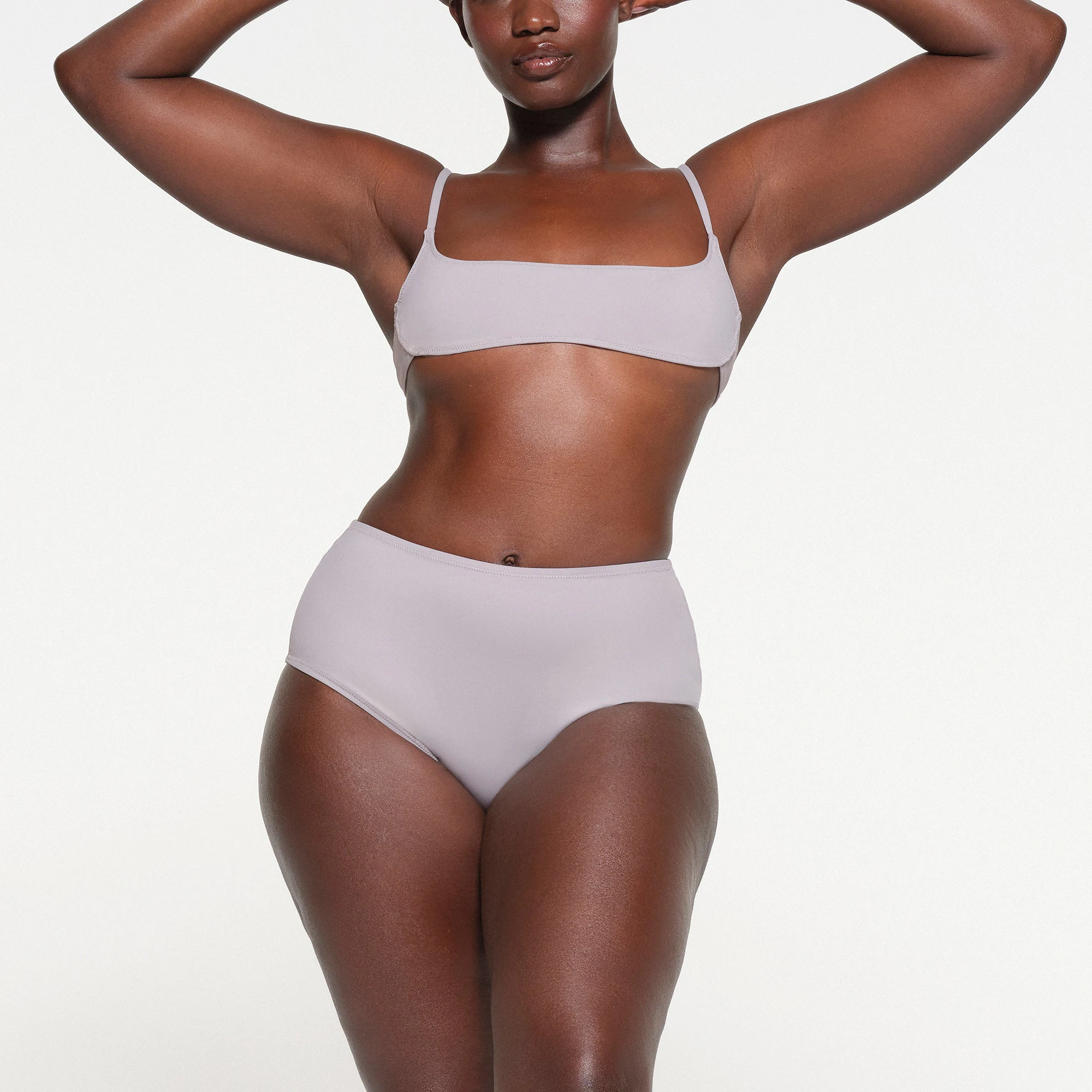 SIGNATURE SWIM FULL BRIEF | CHROME ON A MODEL FRONT VIEW