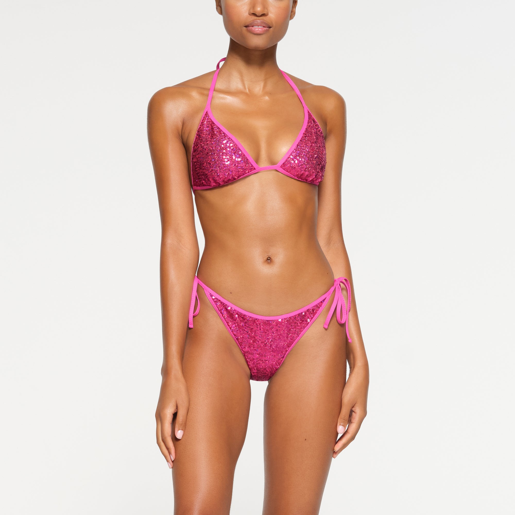 Pink triangle vintage bathing suit