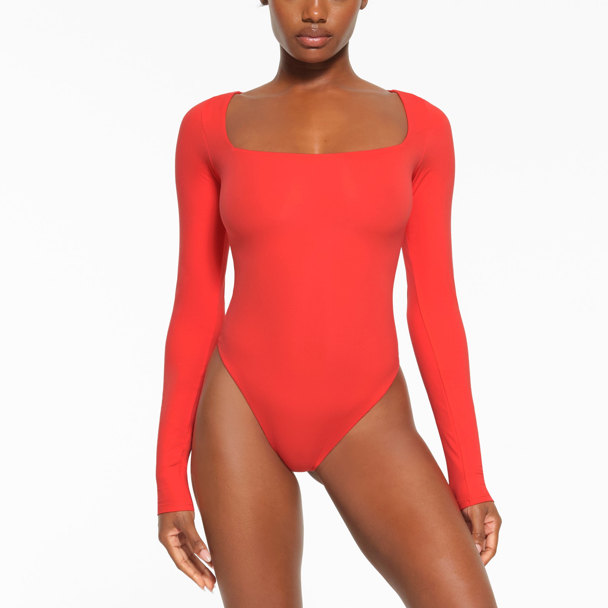 Long sleeve square neck bodysuit new arrivals