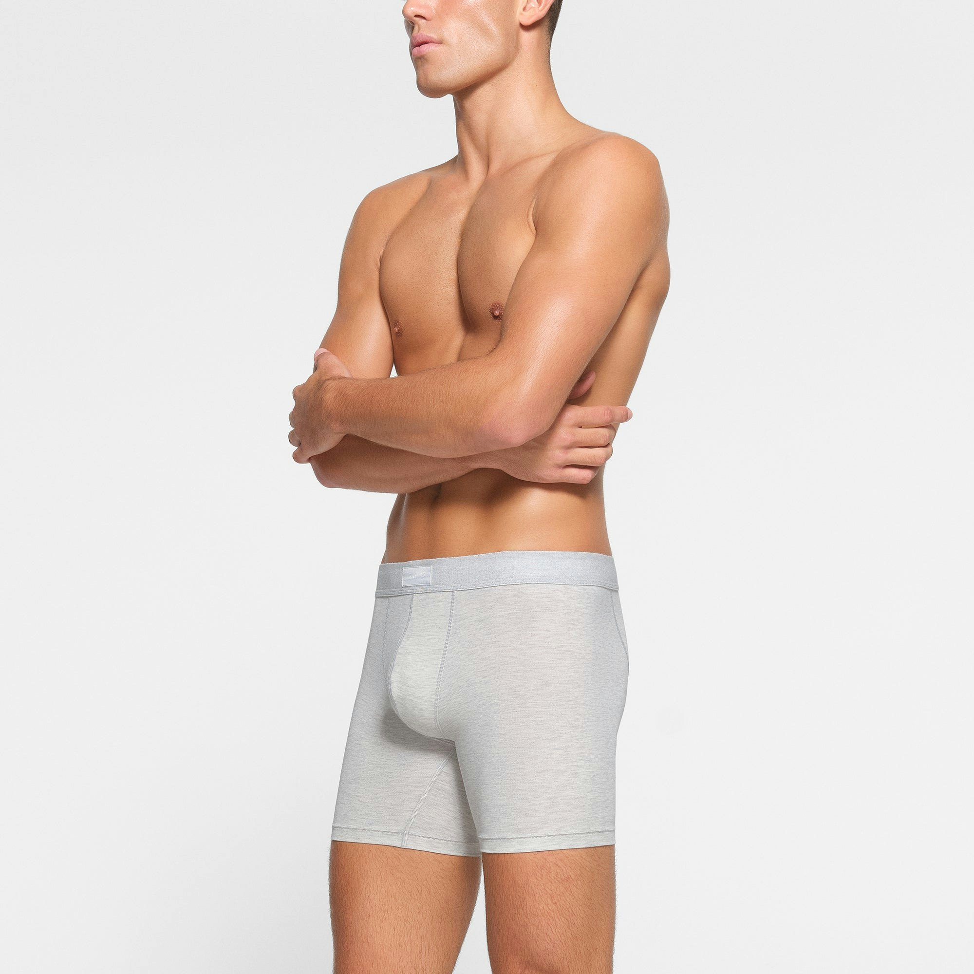 SKIMS COTTON MENS 5" BOXER BRIEF 3-PACK | ONYX