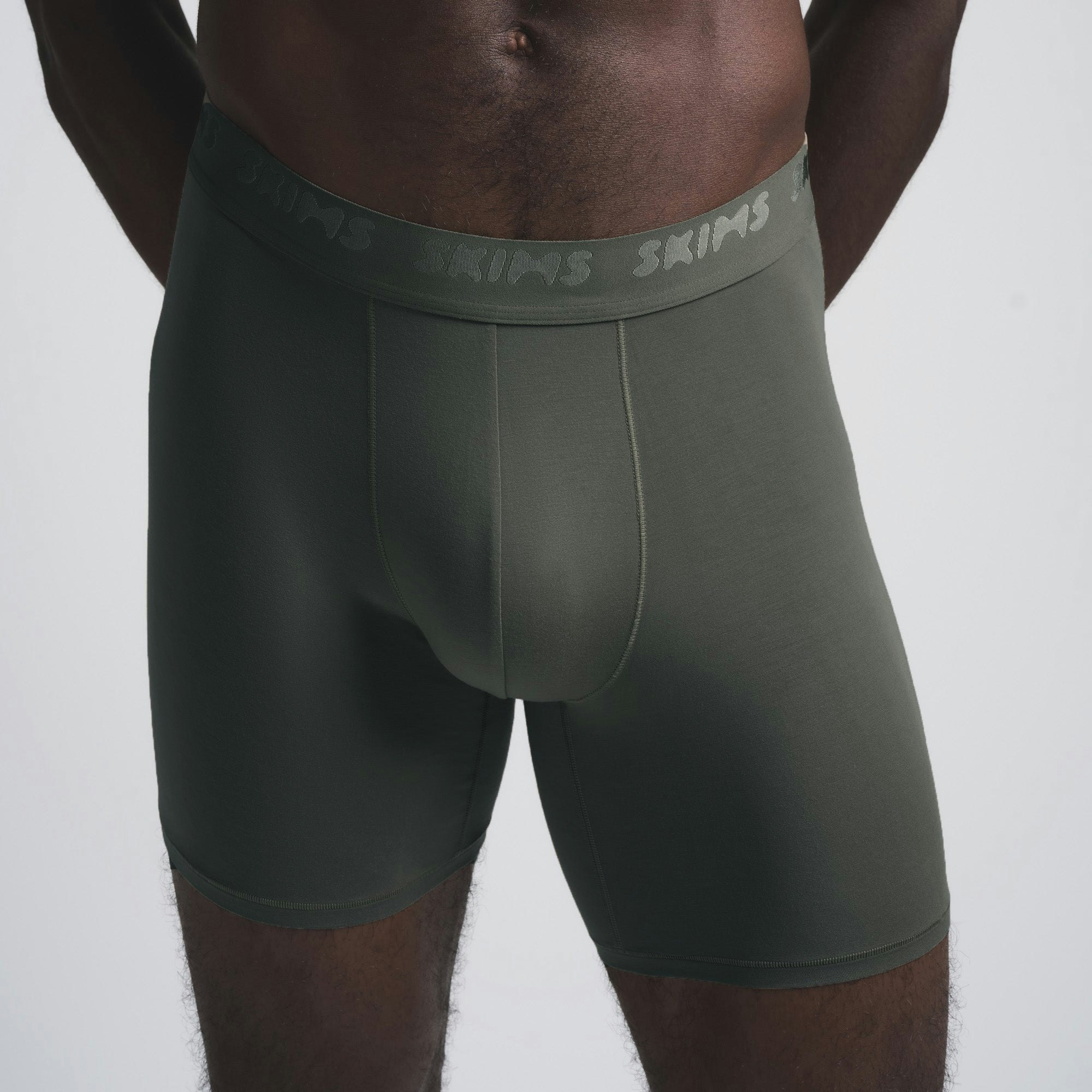 SKIMS STRETCH MENS 5" BOXER BRIEF 3-PACK | CYPRESS MULTI ADDITIONAL FABRIC DETAILS