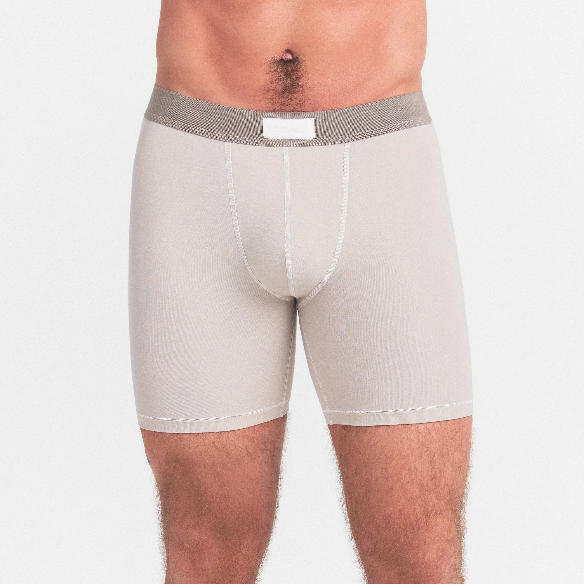SKIMS COTTON MENS 5" BOXER BRIEF 3-PACK | BORDEAUX STONE MULTI ON A MODEL SIDE VIEW @ | FOCUS: 0.0, 1.0, 0.9
