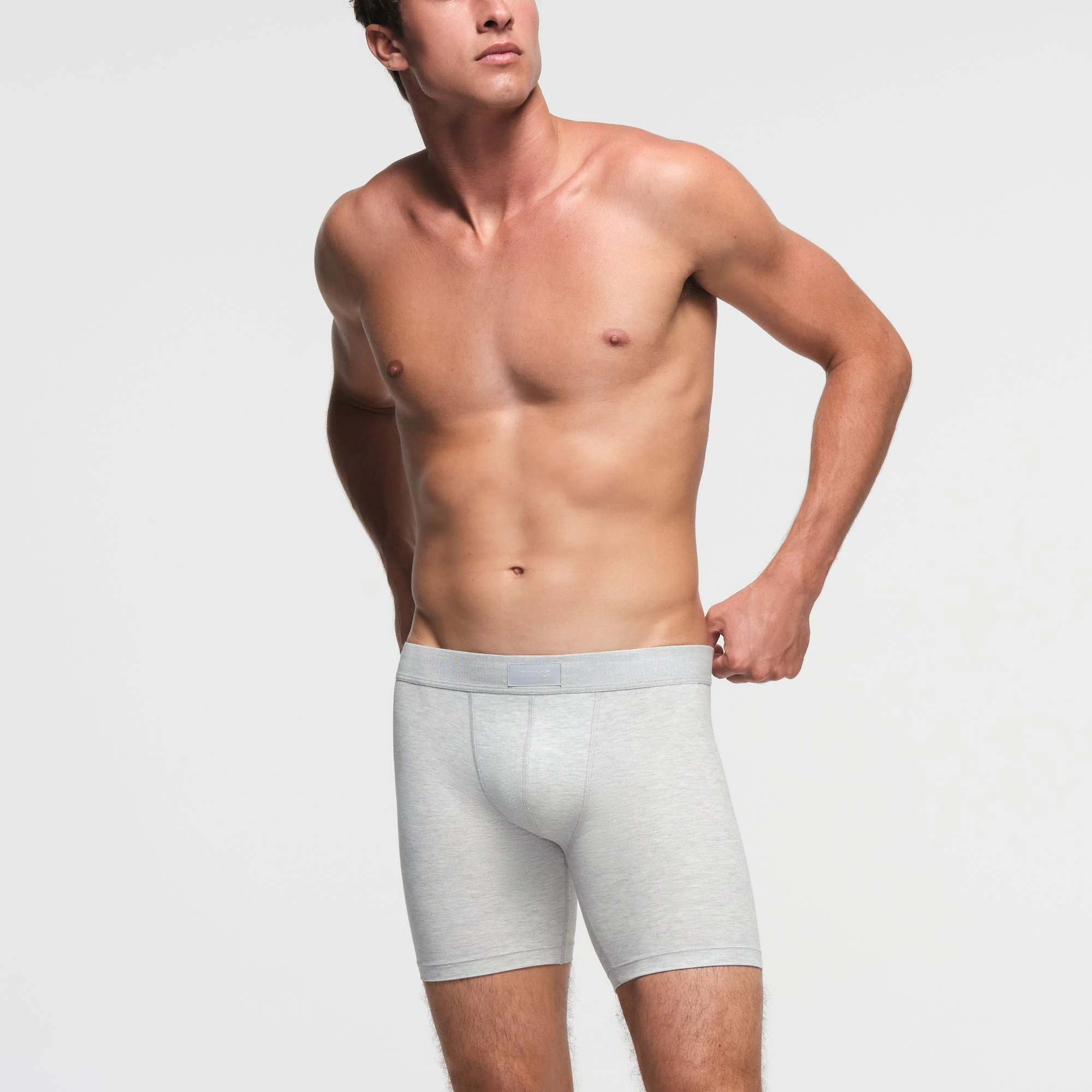 SKIMS COTTON MENS 5" BOXER BRIEF 3-PACK | PHOENIX MULTI ON A MODEL FRONT VIEW