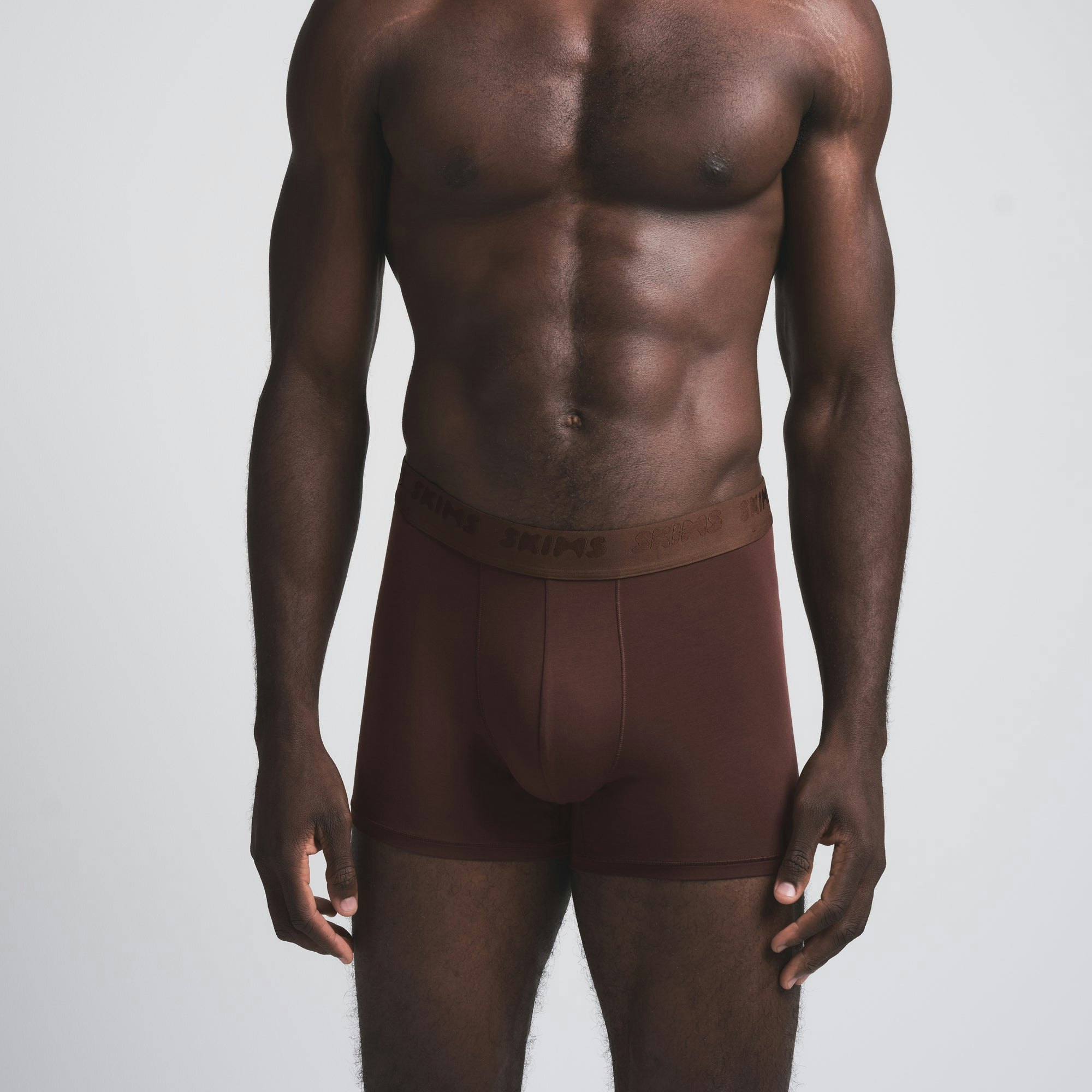 SKIMS STRETCH MENS 3" BOXER BRIEF 5-PACK | COCOA MULTI ADDITIONAL FABRIC DETAILS