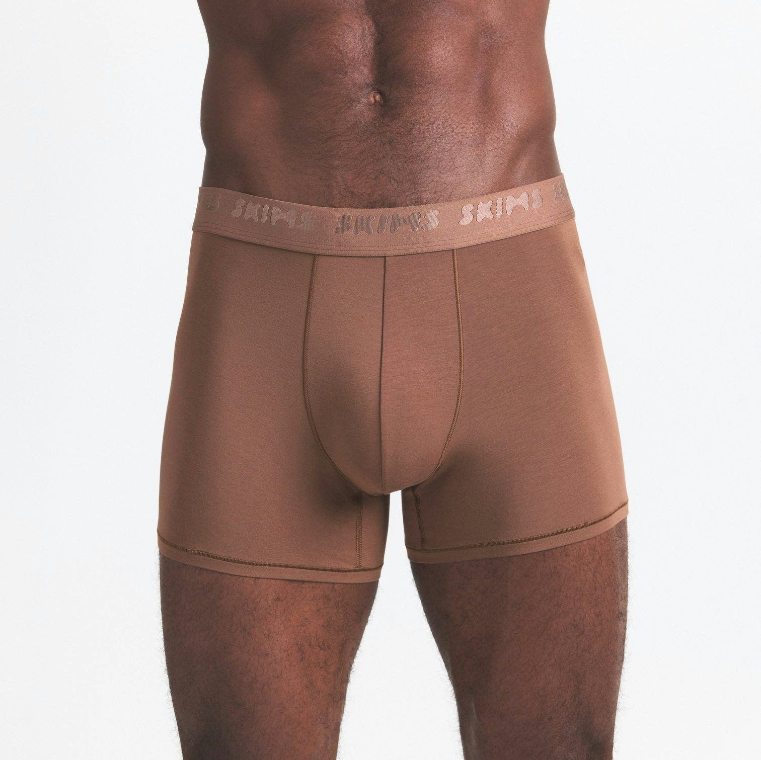 SKIMS STRETCH MENS 3" BOXER BRIEF 5-PACK | WOOD RIO MULTI ON A MODEL SIDE VIEW @ | FOCUS: 0.0, 1.0, 0.9
