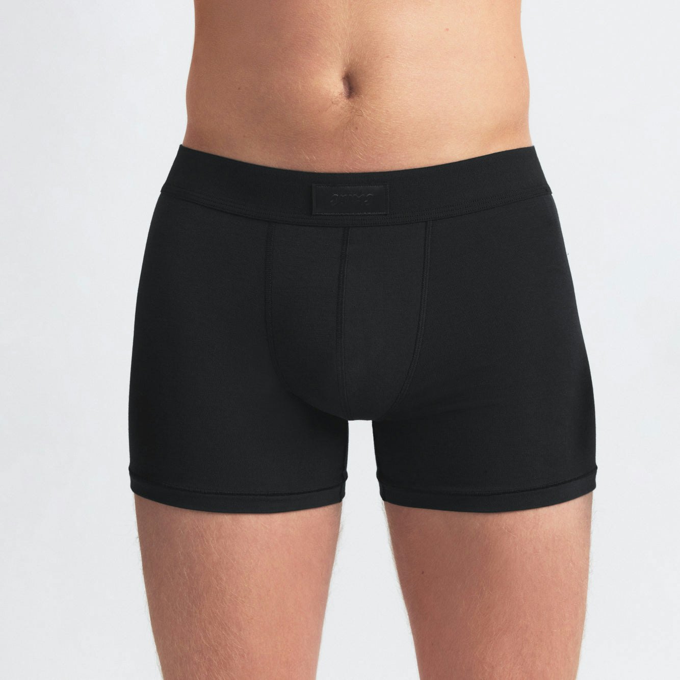 SKIMS COTTON MENS 3" BOXER BRIEF 5-PACK | BLUE BLACK STONE MULTI ON A MODEL SIDE VIEW @ | FOCUS: 0.0, 1.0, 0.9