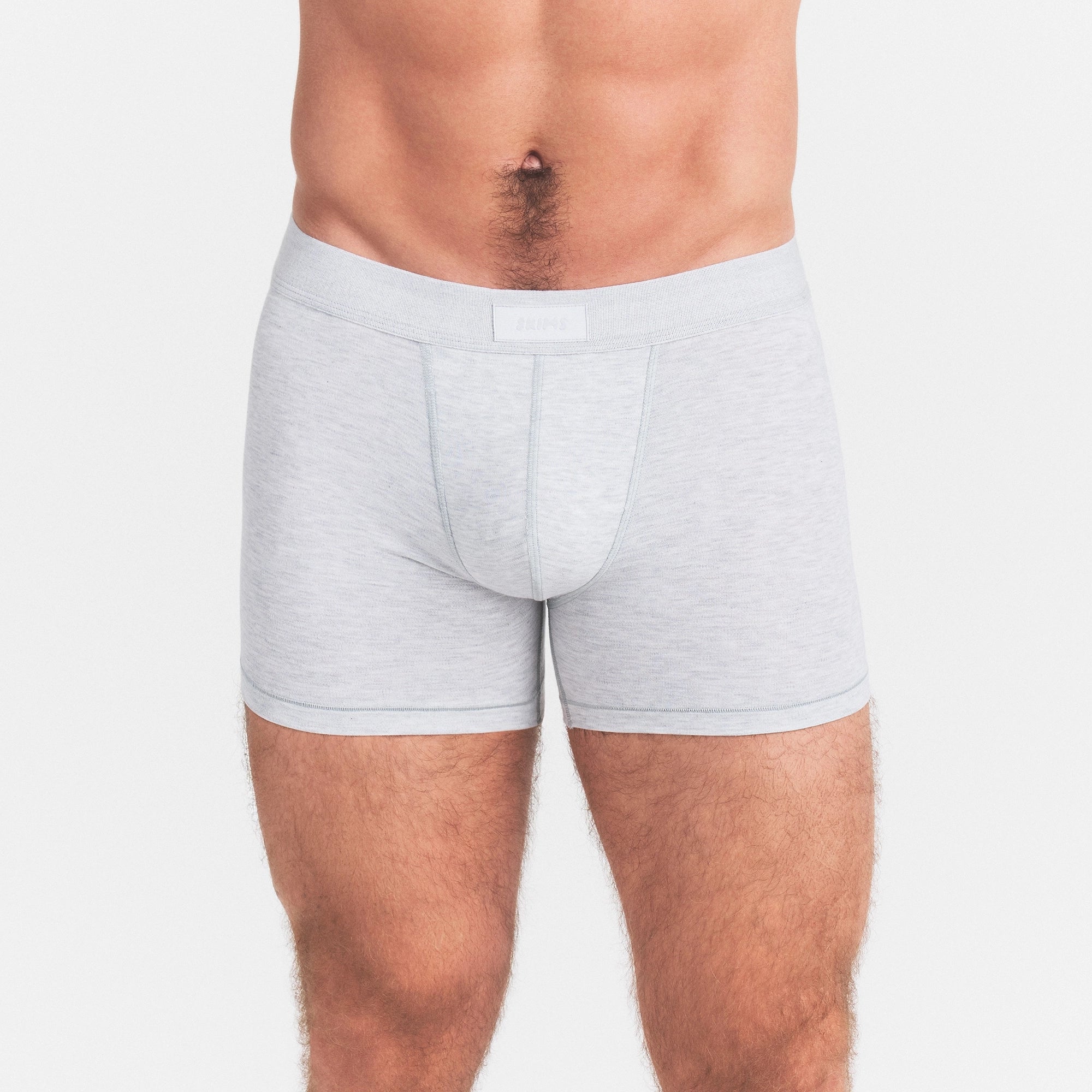SKIMS COTTON MENS 3" BOXER BRIEF 5-PACK | BORDEAUX ONYX MULTI ON A MODEL SIDE VIEW  @ | FOCUS: 0.0, 1.0, 0.9
