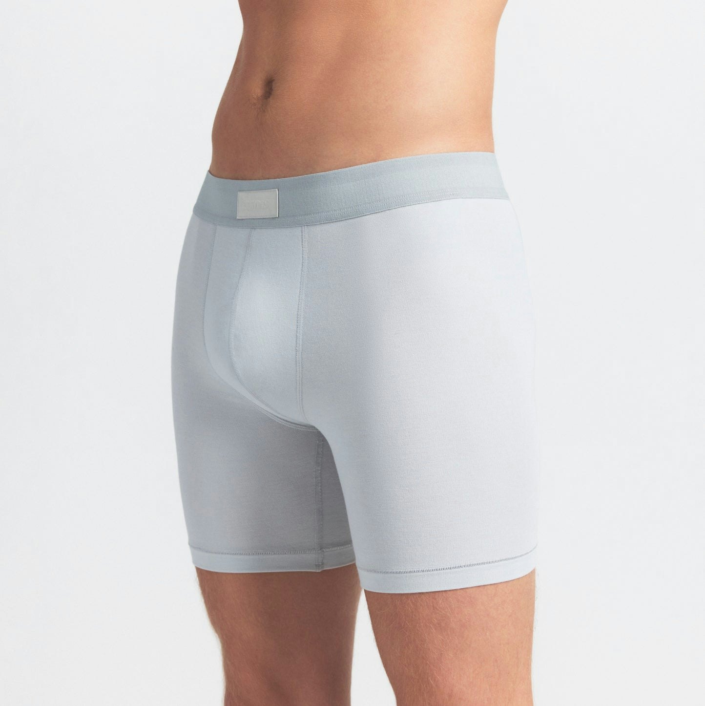 SKIMS COTTON MENS 5" BOXER BRIEF 5-PACK | BLUE BLACK STONE MULTI ON A MODEL SIDE VIEW @ | FOCUS: 0.0, 1.0, 0.9