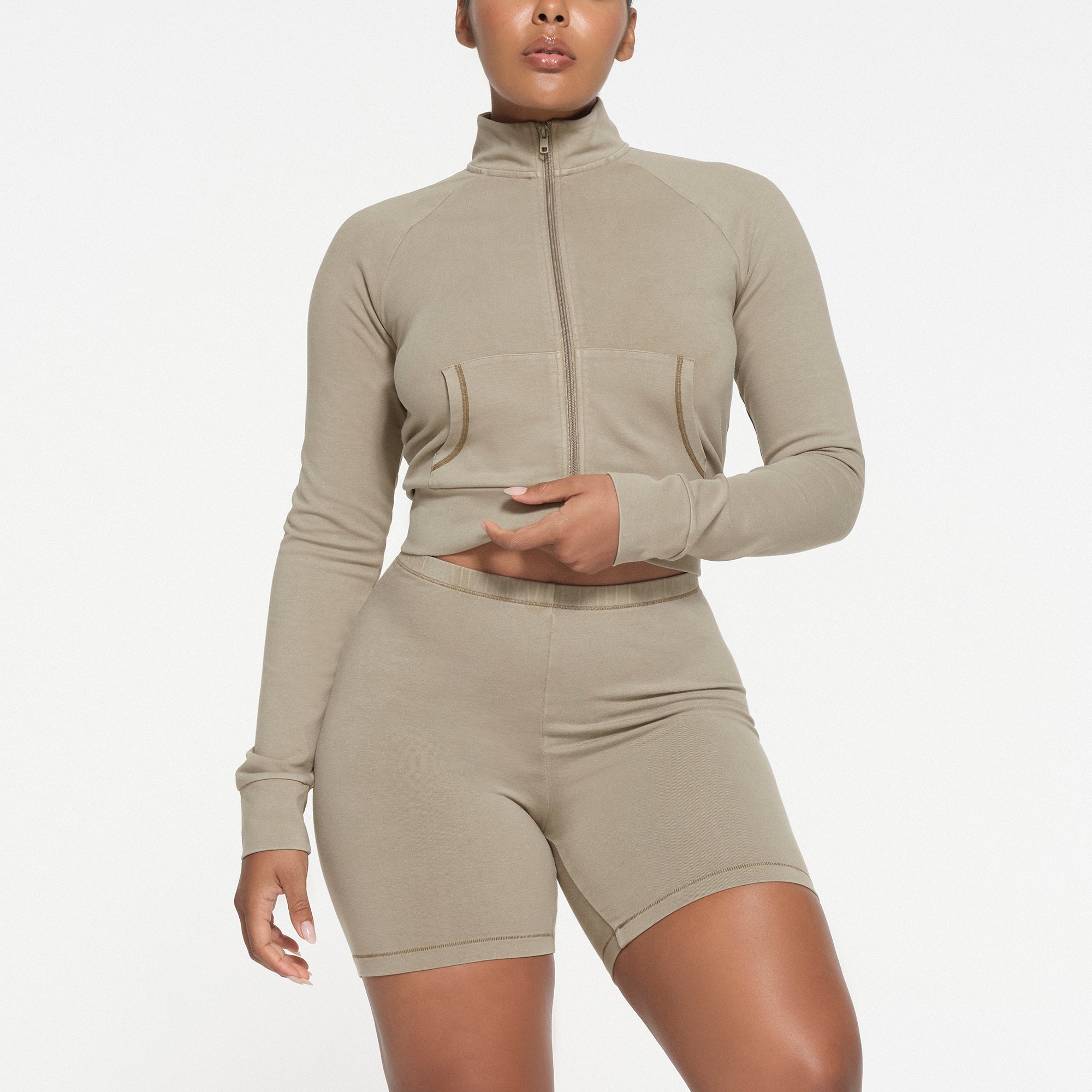 Beige bike shorts deals