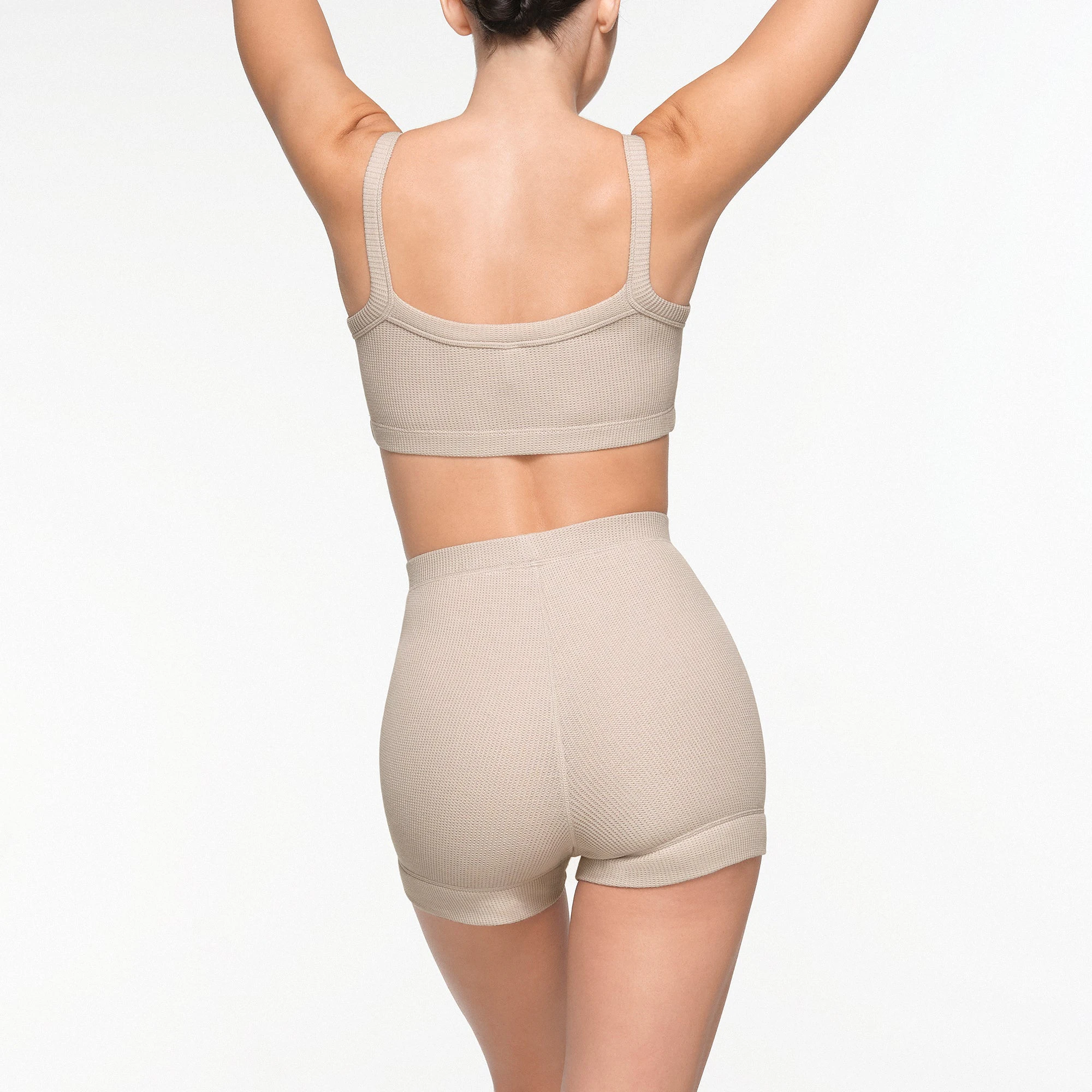 WAFFLE BOXER ON A MODEL BACK VIEW