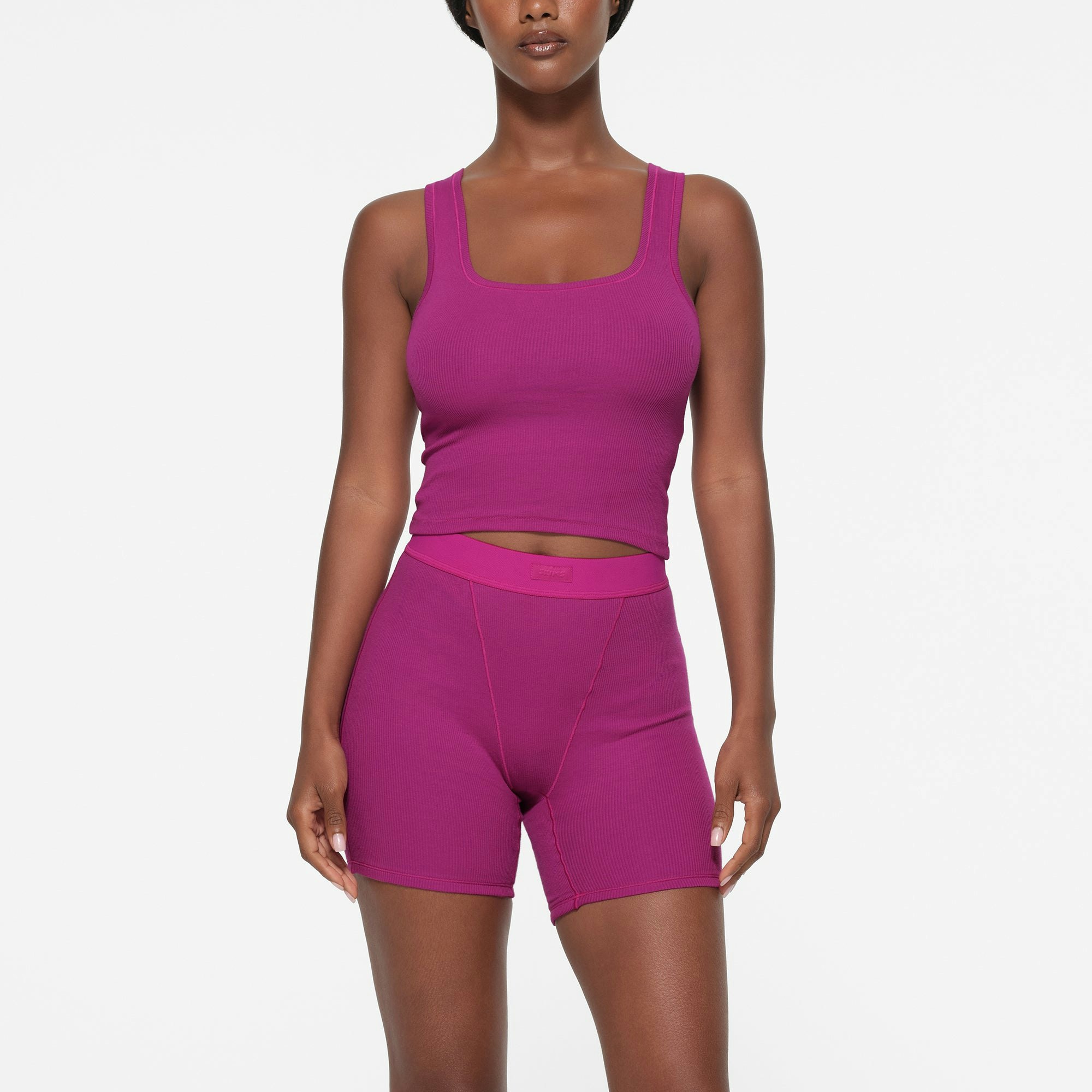 COTTON RIB BOXER 3-PACK | LOLLIPOP MULTI ON A MODEL FRONT VIEW