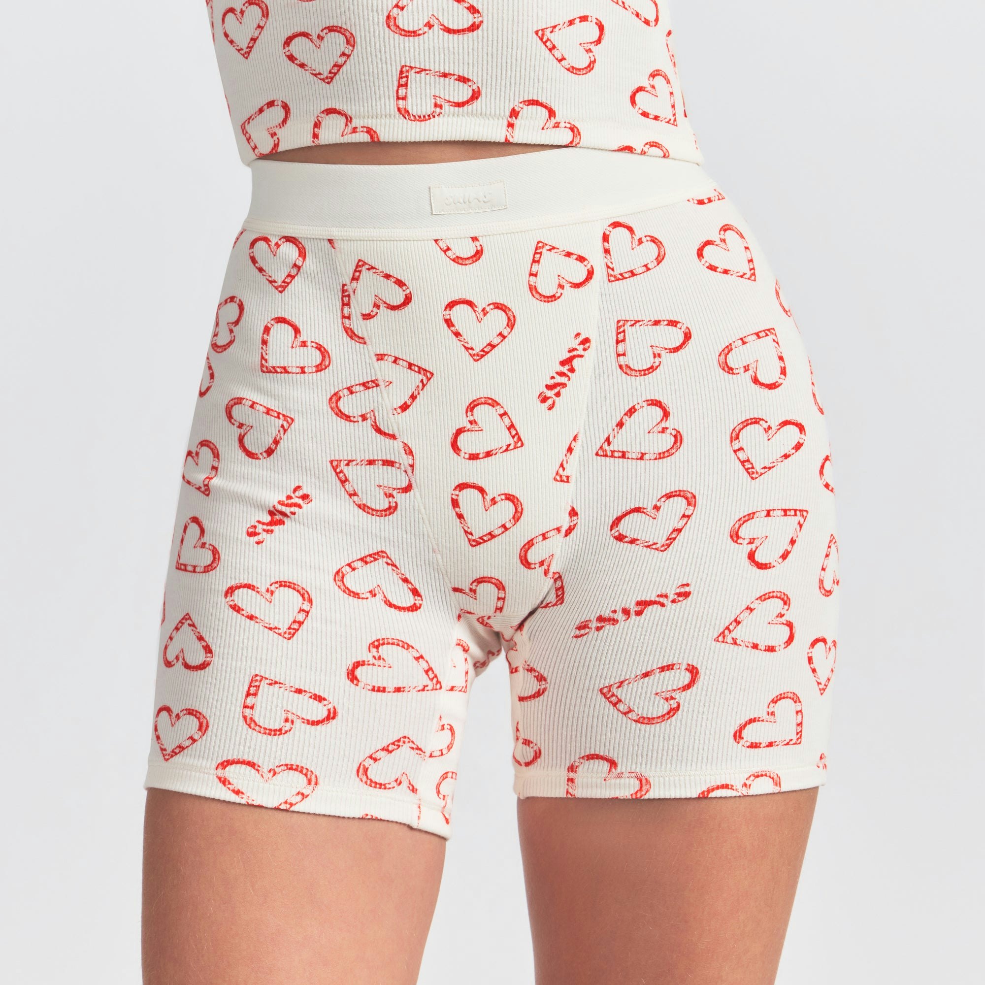 COTTON RIB BOXER 3-PACK | MARBLE CANDY MULTI ON A MODEL SIDE VIEW @ | FOCUS: 0.0, 1.0, 0.9