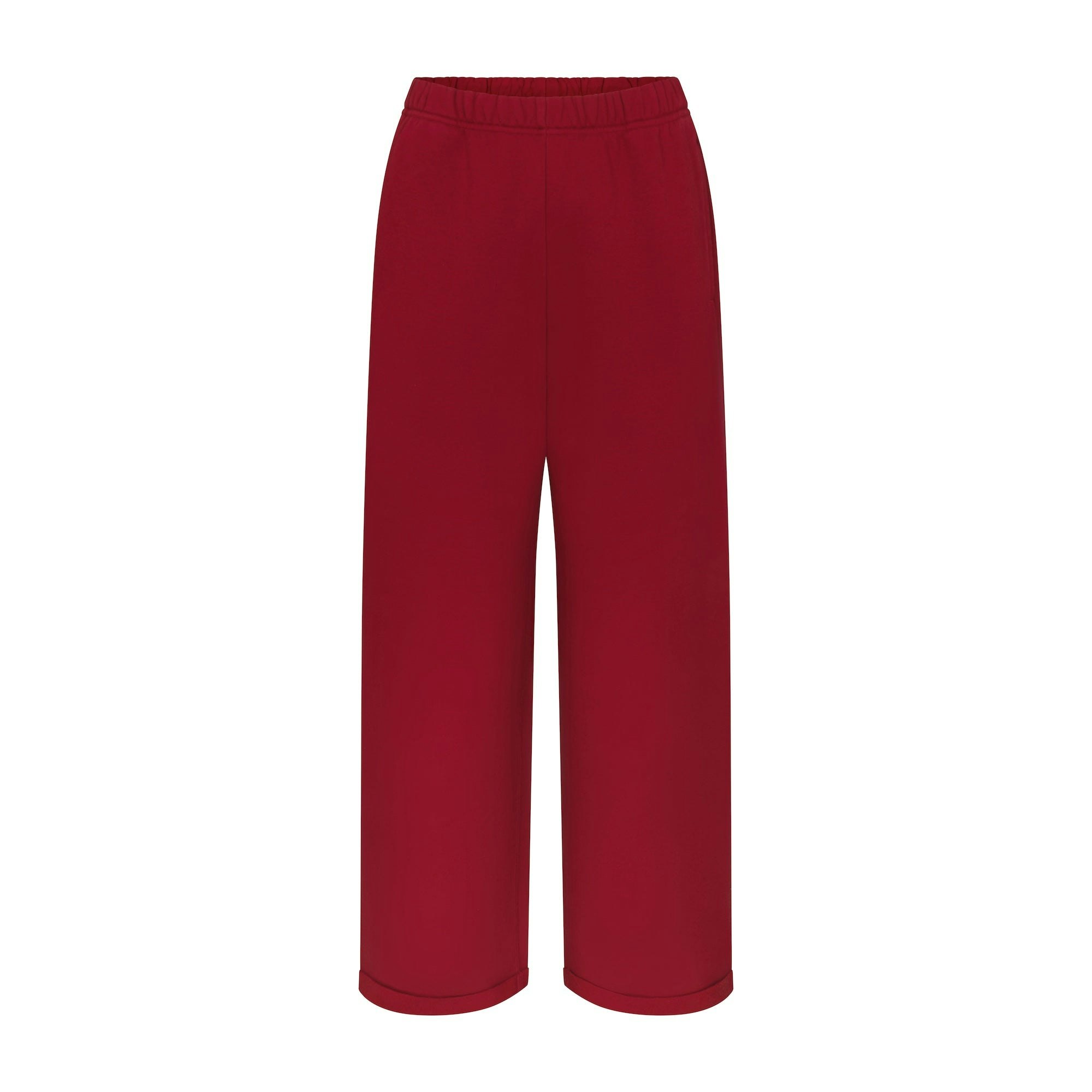 COTTON FLEECE CLASSIC STRAIGHT LEG PANT | BRICK FLAT ON A WHITE BACKGROUND | FLT