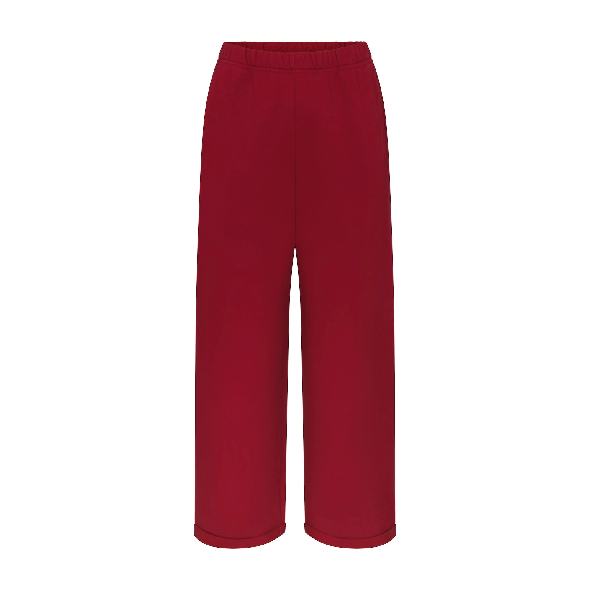 COTTON FLEECE CLASSIC STRAIGHT LEG PANT | BRICK FLAT ON A WHITE BACKGROUND | FLT