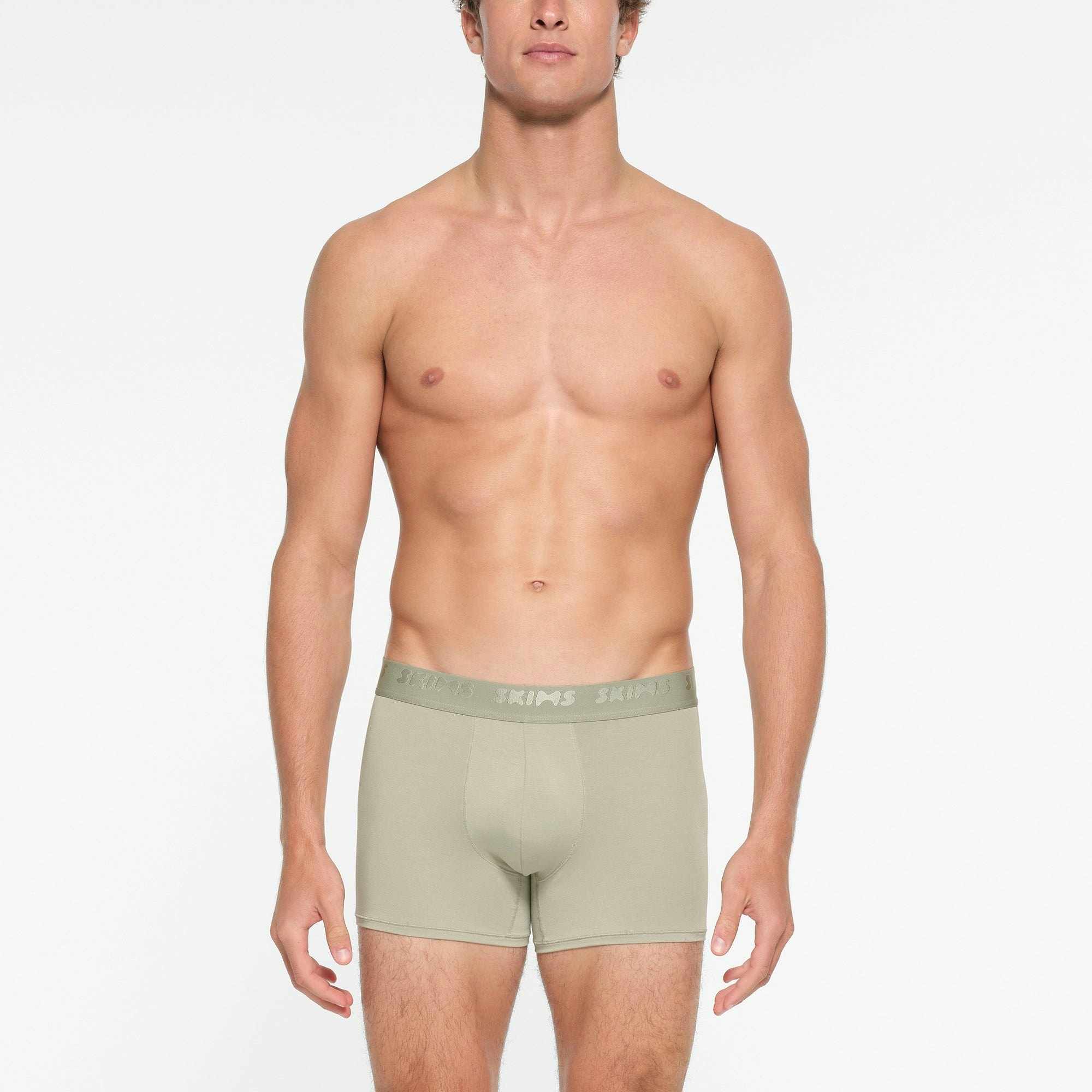 SKIMS STRETCH MENS 3" BOXER BRIEF 3-PACK | TALC MULTI