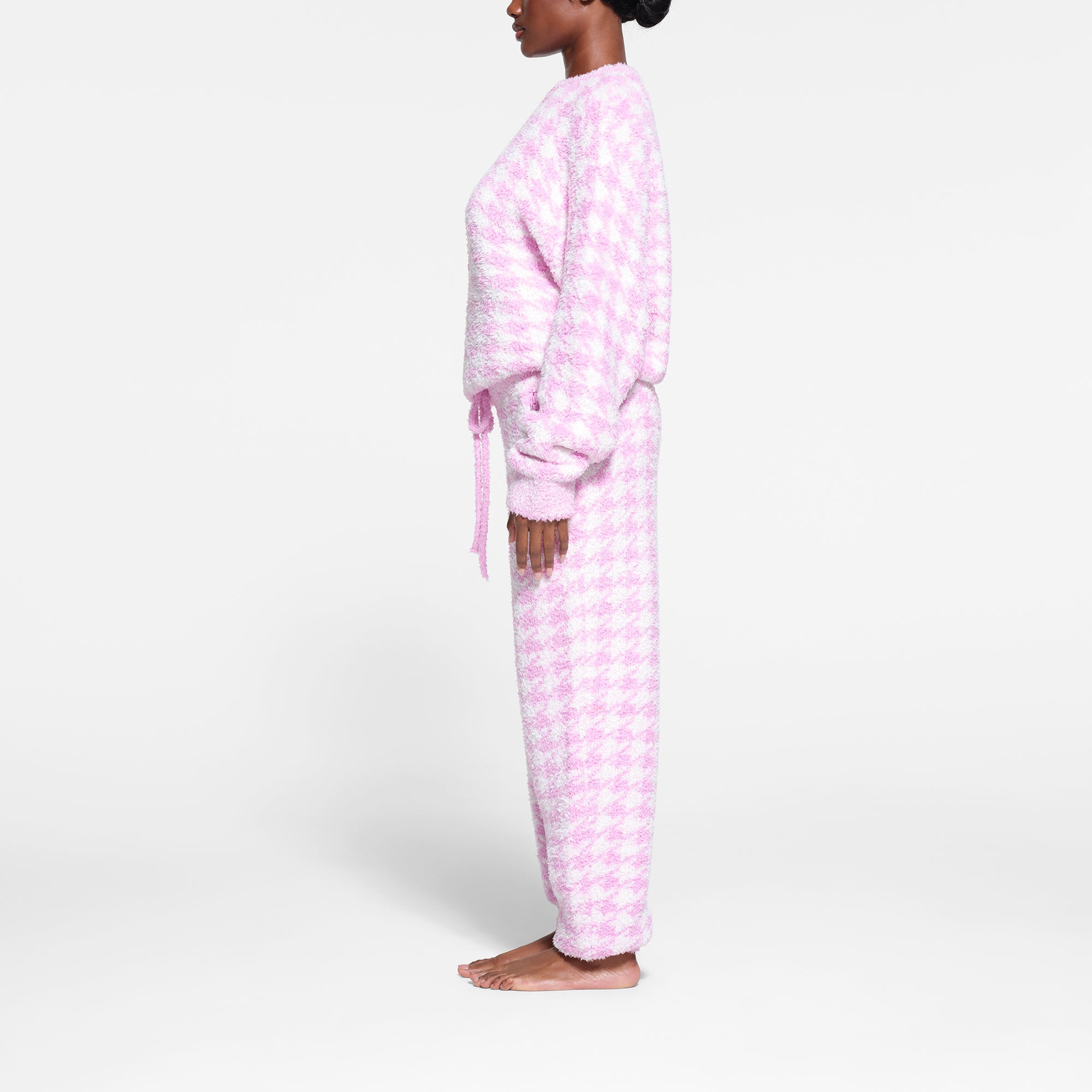 COZY KNIT UNISEX JOGGER | PETAL HOUNDSTOOTH