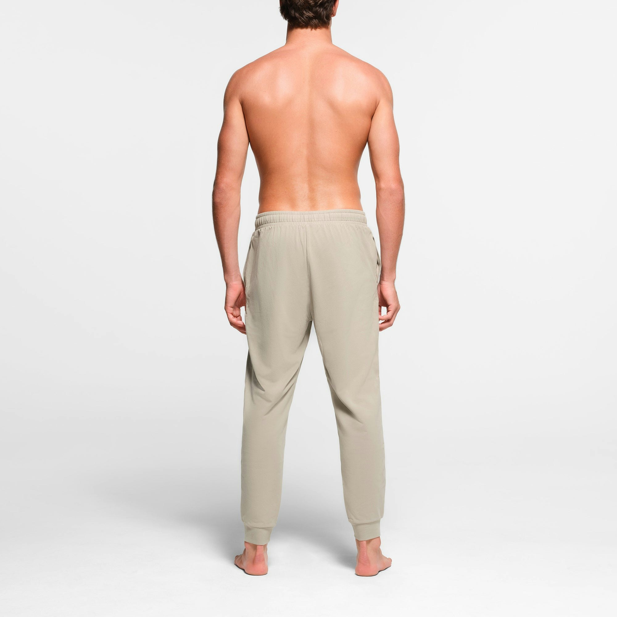 JERSEY LOUNGE MENS JOGGER | SHALE ON A MODEL BACK VIEW