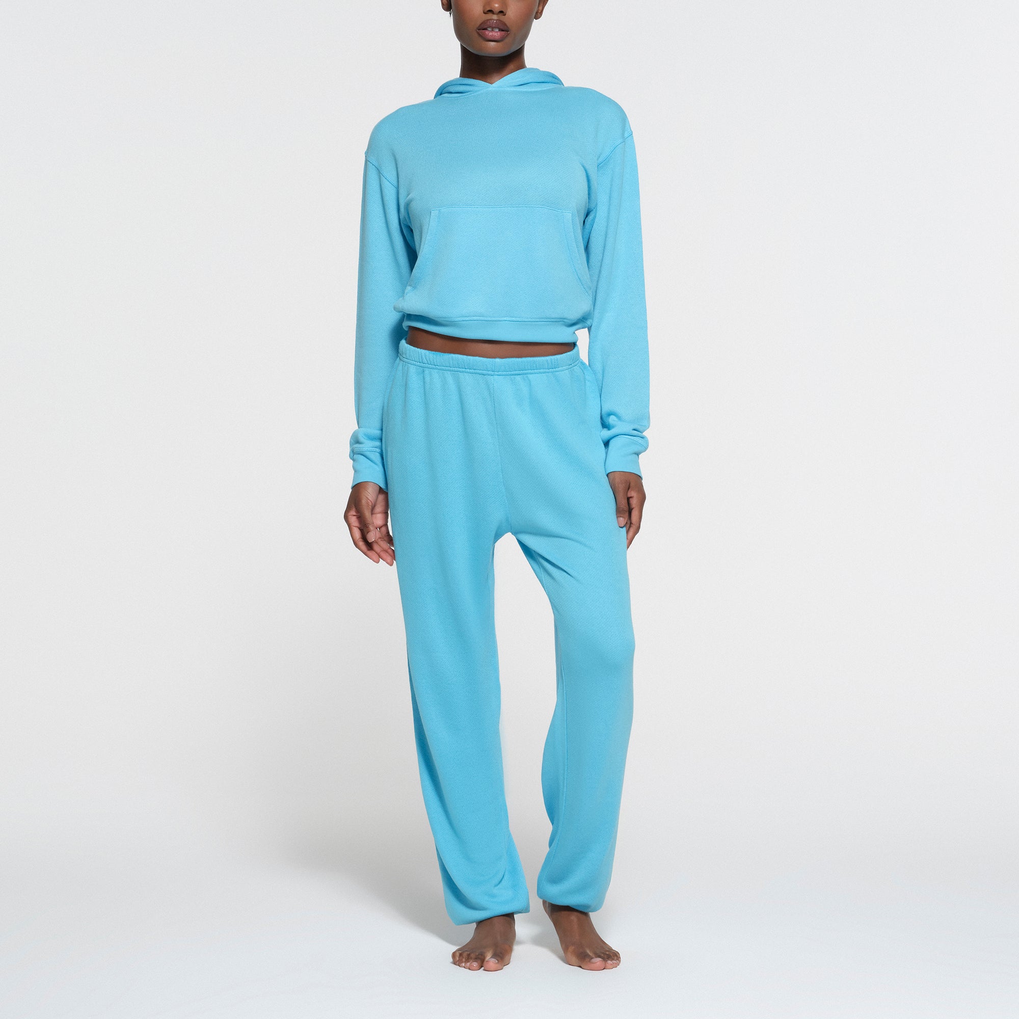 MODAL FRENCH TERRY CLASSIC JOGGER CYAN