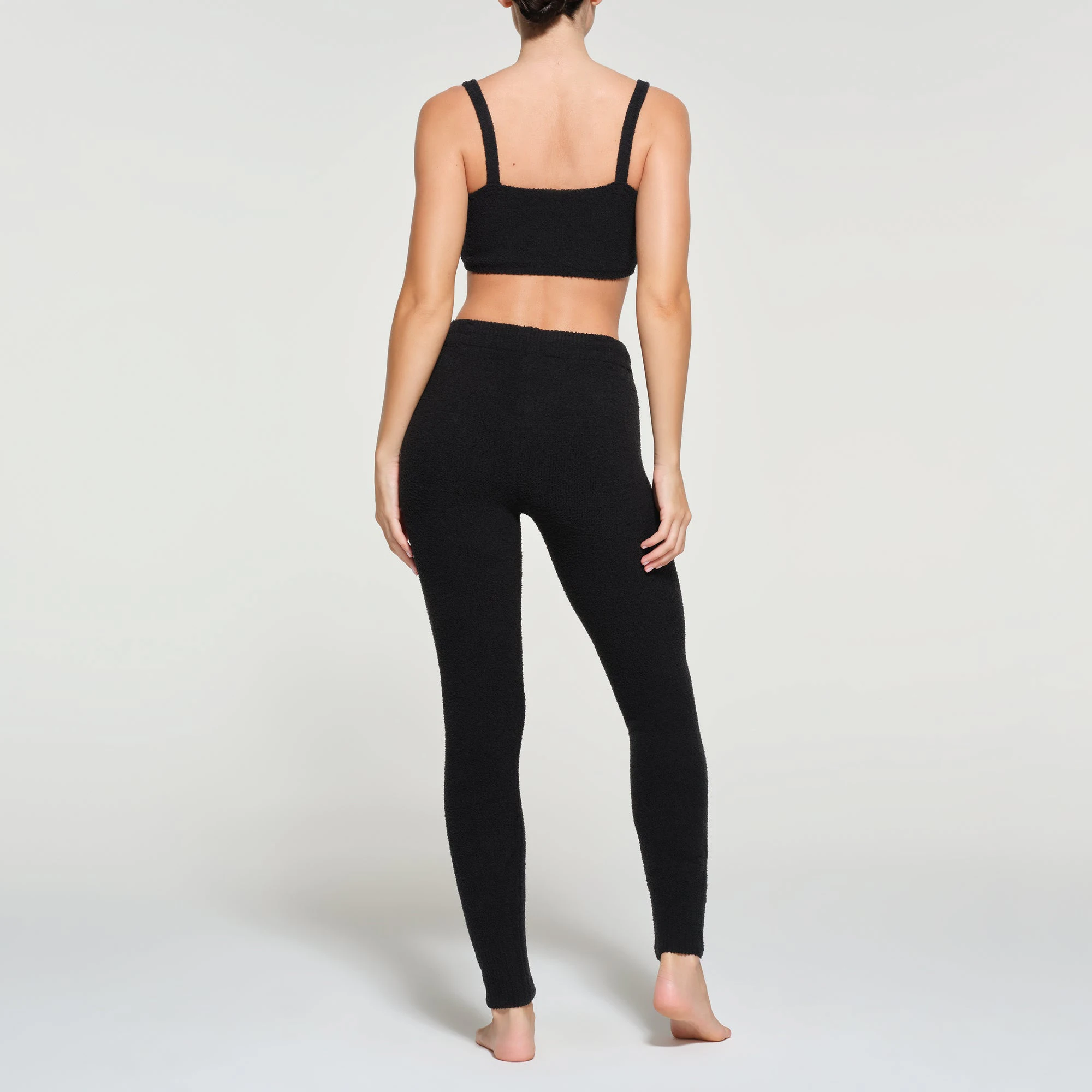 COZY KNIT LEGGING | ONYX ON A MODEL BACK VIEW