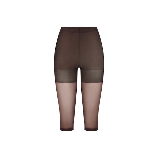 HOSIERY SHAPING CAPRI TIGHTS | COCOA (HOSIERY) FLAT ON A WHITE BACKGROUND | FLT