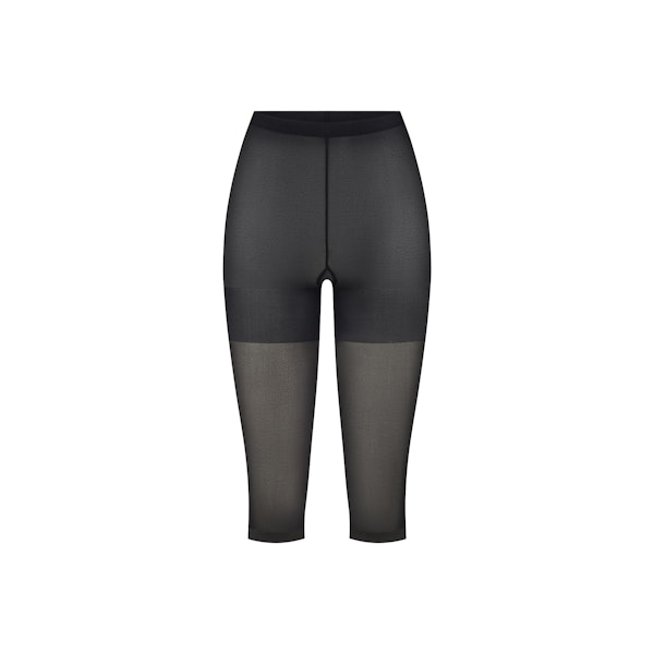 HOSIERY SHAPING CAPRI TIGHTS | ONYX (HOSIERY) FLAT ON A WHITE BACKGROUND | FLT