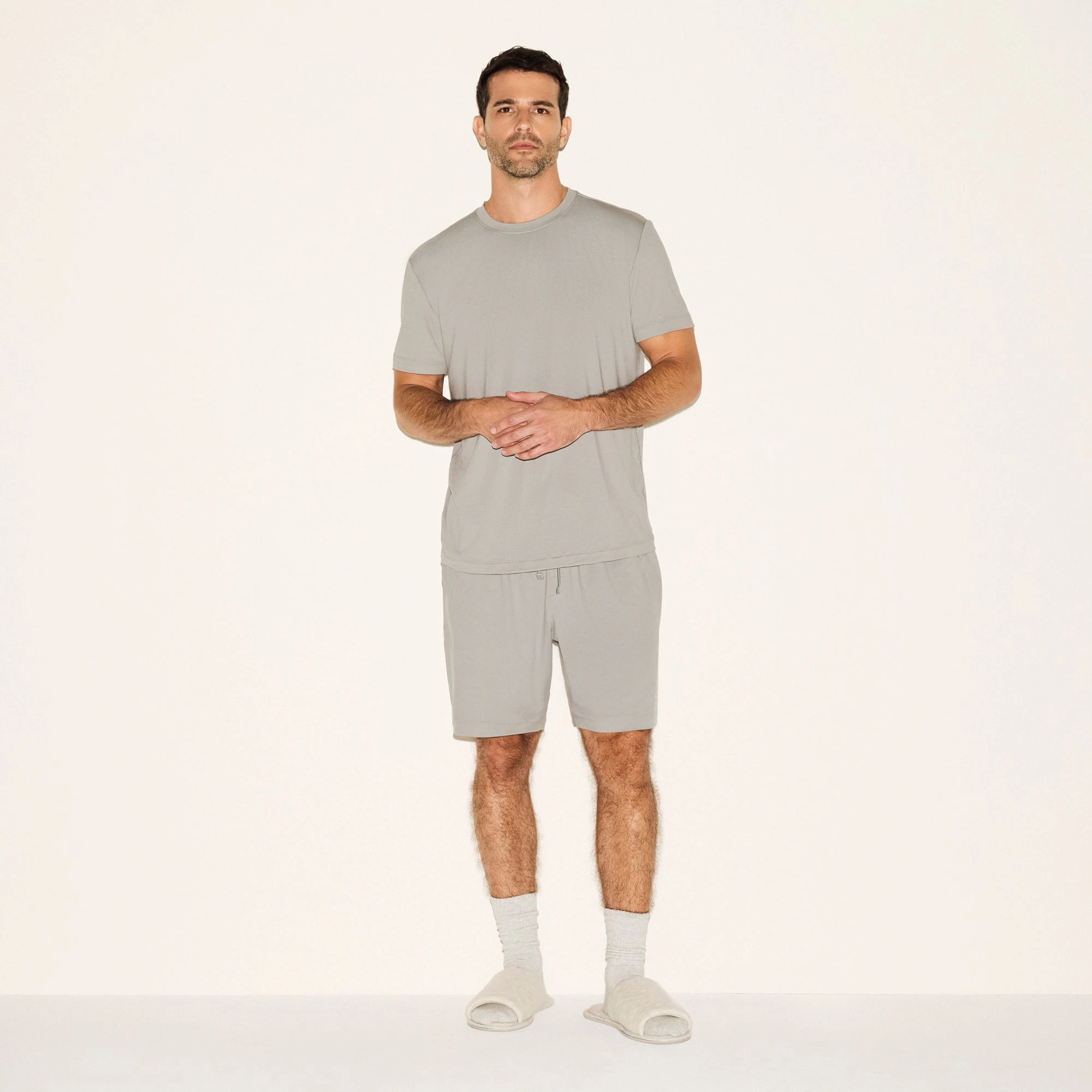 OUTDOOR JERSEY MENS CLASSIC SHORT | PACIFIC ON A MODEL FRONT VIEW | FOCUS: 0.0, 1.0, 0.9
