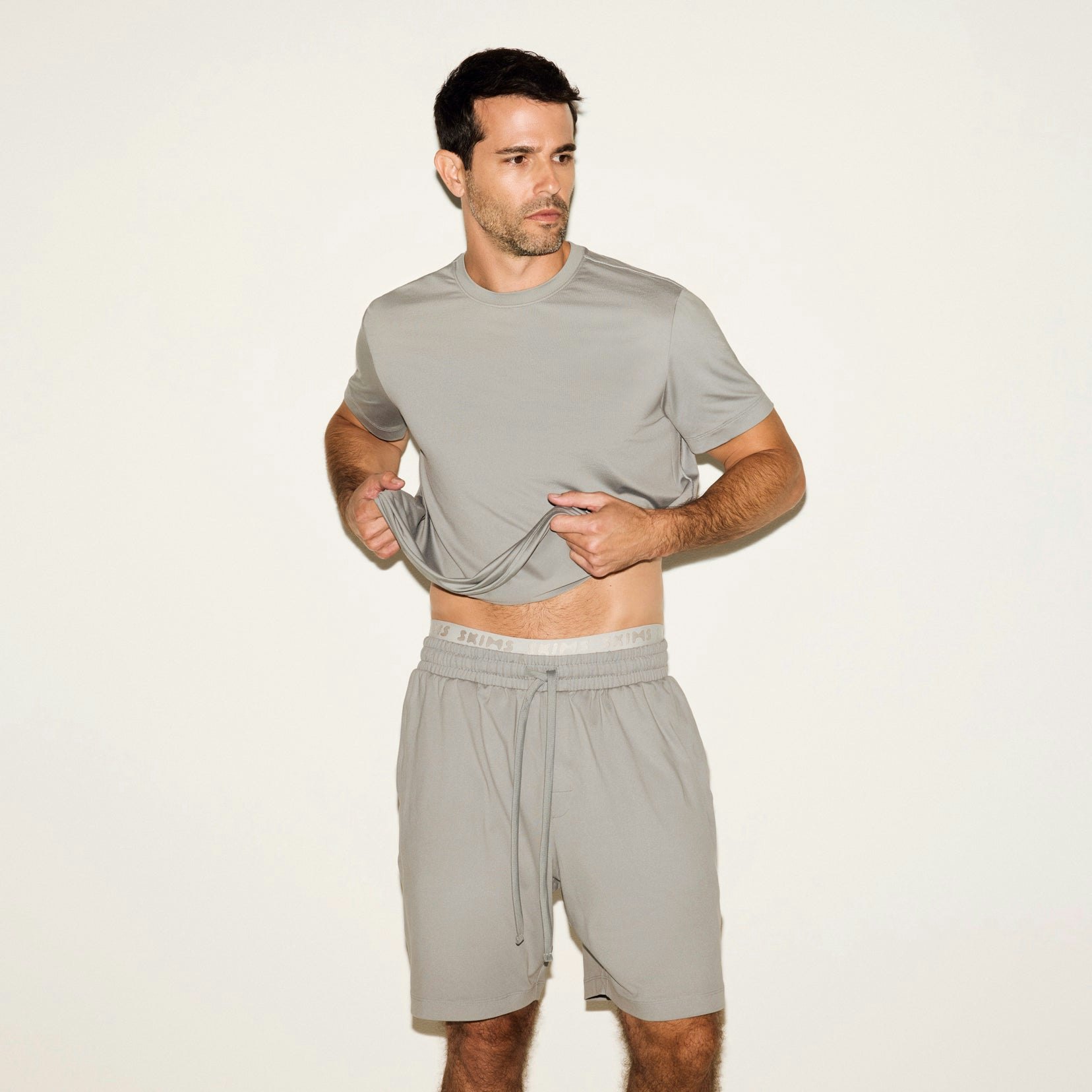 OUTDOOR JERSEY MENS CLASSIC SHORT | PACIFIC ON A MODEL SIDE VIEW | FOCUS: 0.0, 1.0, 0.9