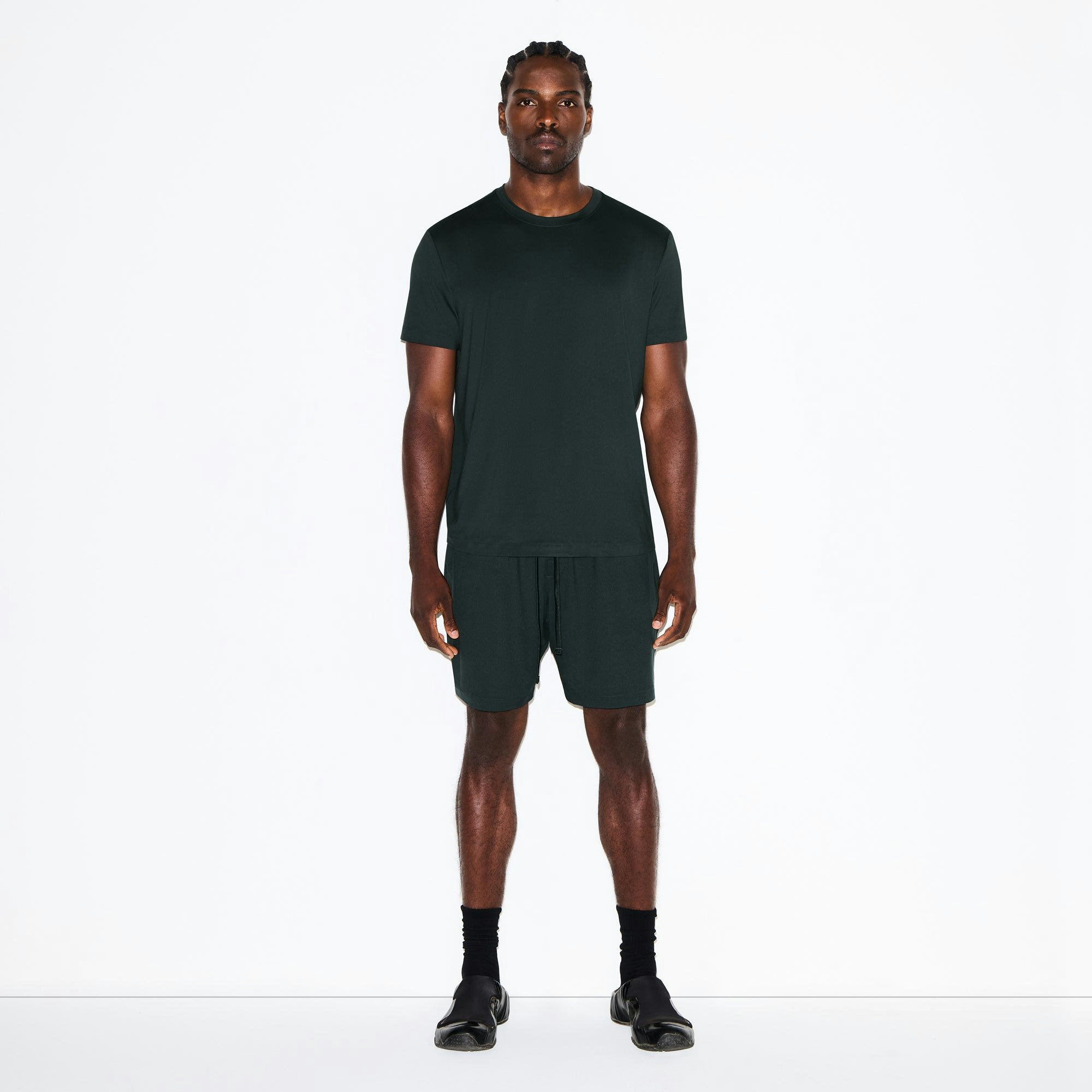 OUTDOOR JERSEY MENS CLASSIC SHORT | TINT ON A MODEL FRONT VIEW @ | FOCUS: 0.0, 1.0, 0.9
