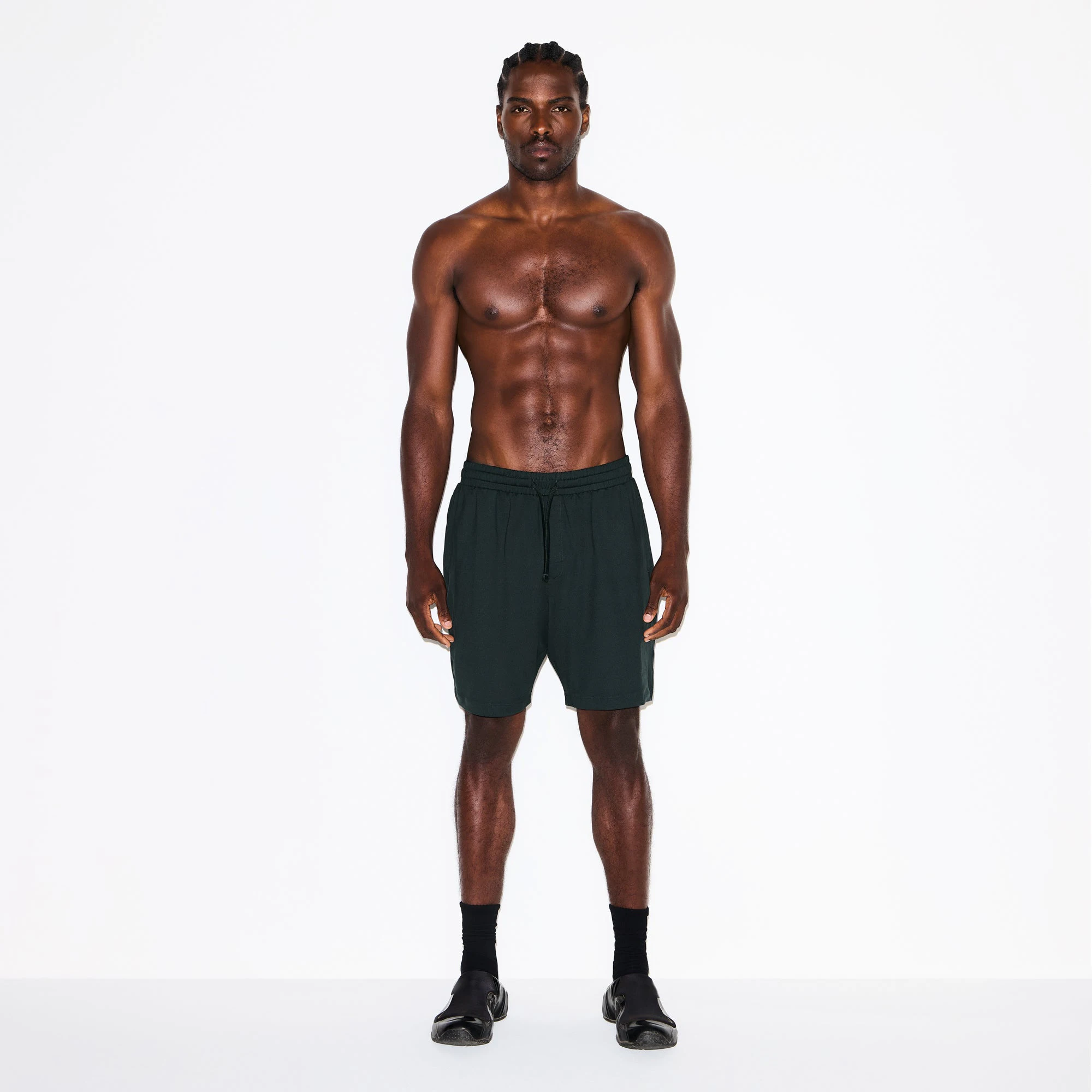 OUTDOOR JERSEY MENS CLASSIC SHORT | TINT ON A MODEL FRONT VIEW @ | FOCUS: 0.0, 1.0, 0.9