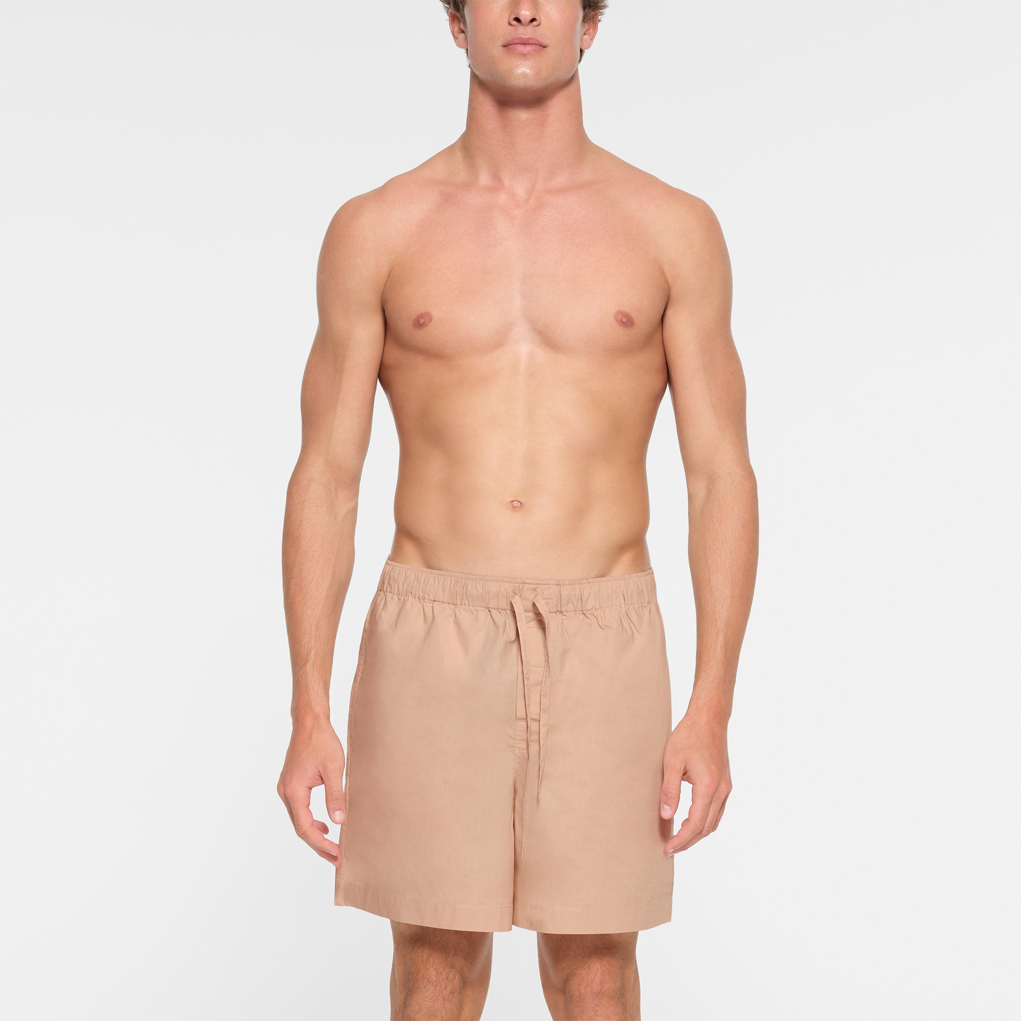 COTTON POPLIN SLEEP MENS SHORT MICA