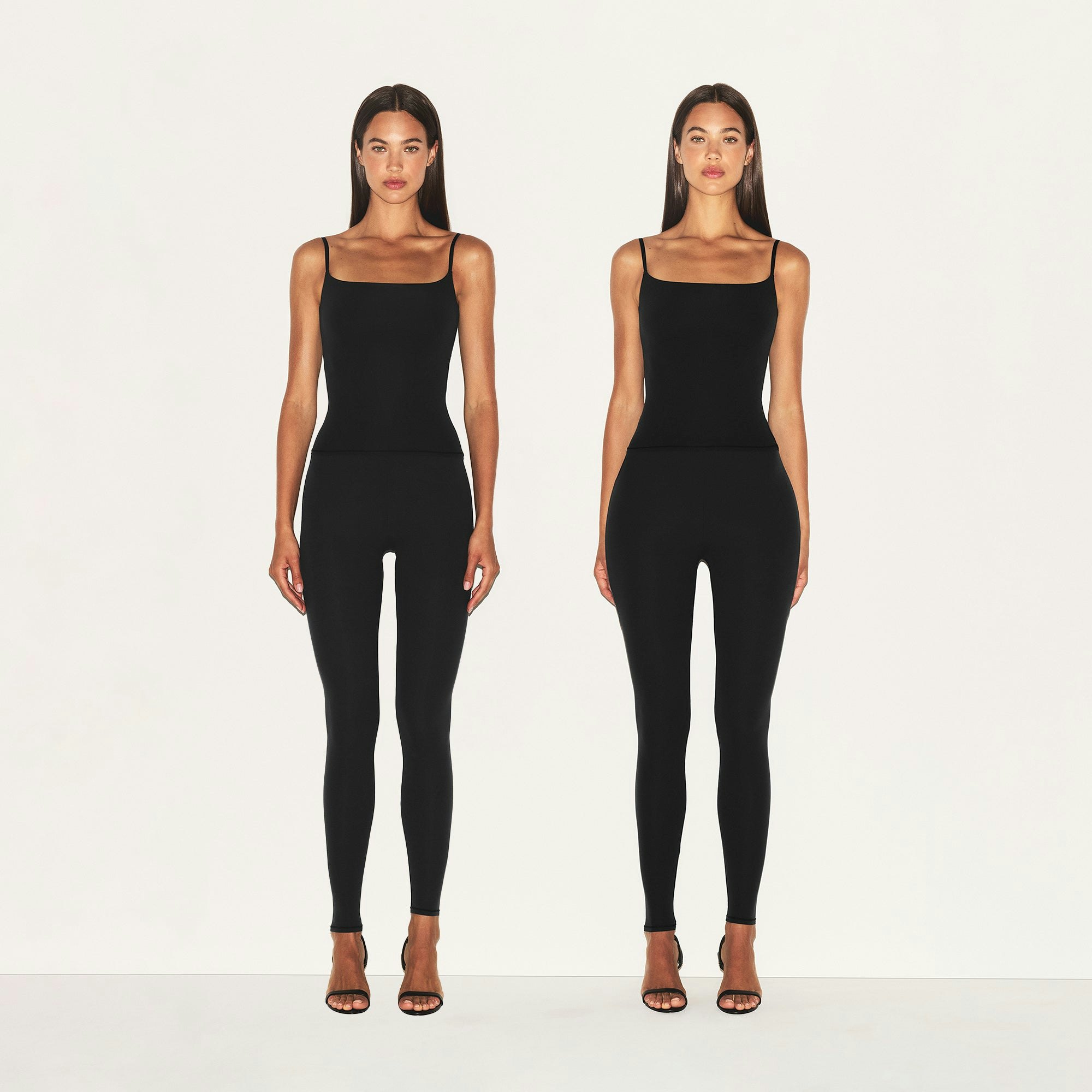 SKIMS BODY HIP ENHANCING PADDED SHORT | ONYX ON A MODEL FRONT VIEW | FOCUS: 0.0, 1.0, 0.9