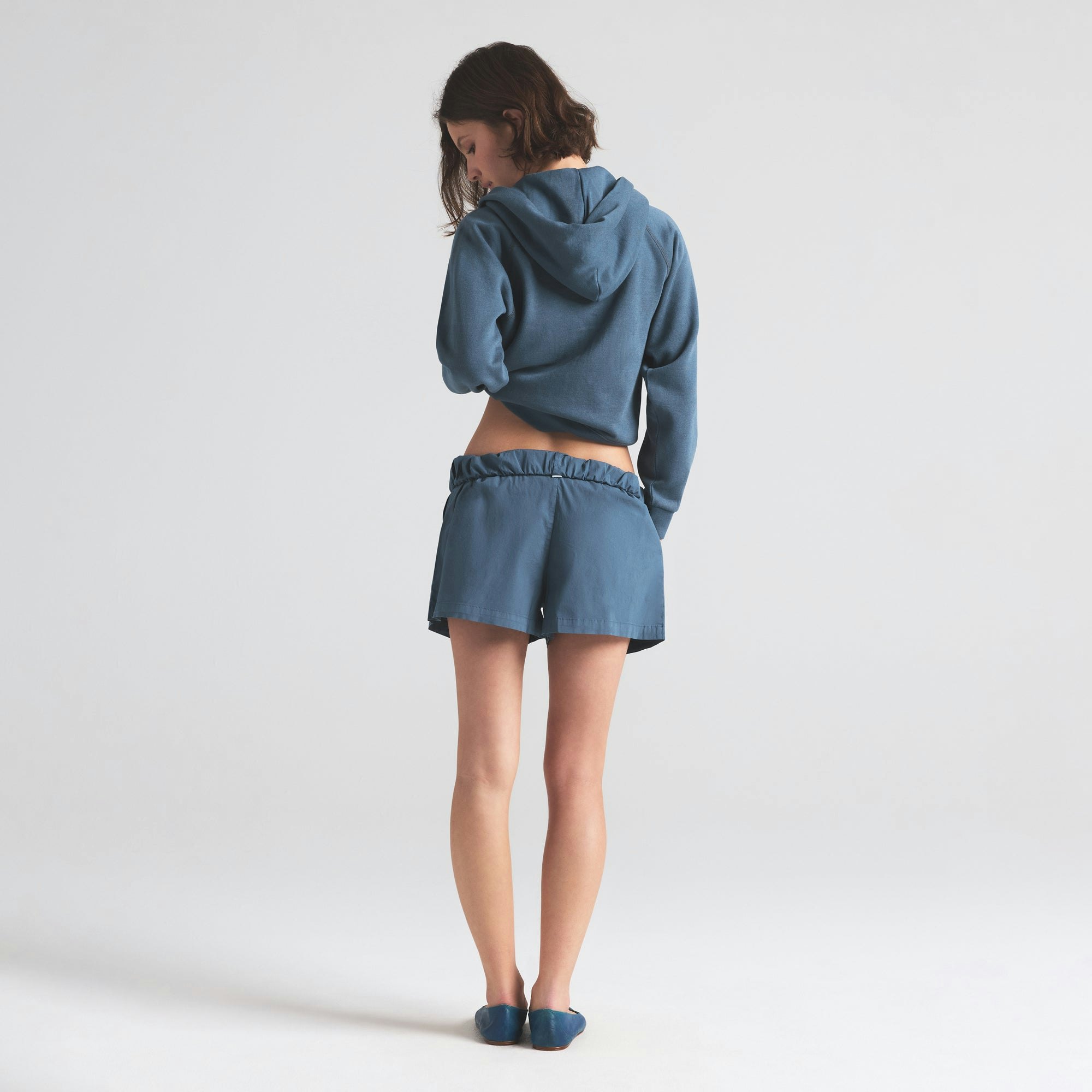 COTTON POPLIN BOXER | HARBOR ON A MODEL FRONT VIEW | FOCUS: 0.0, 1.0, 0.9