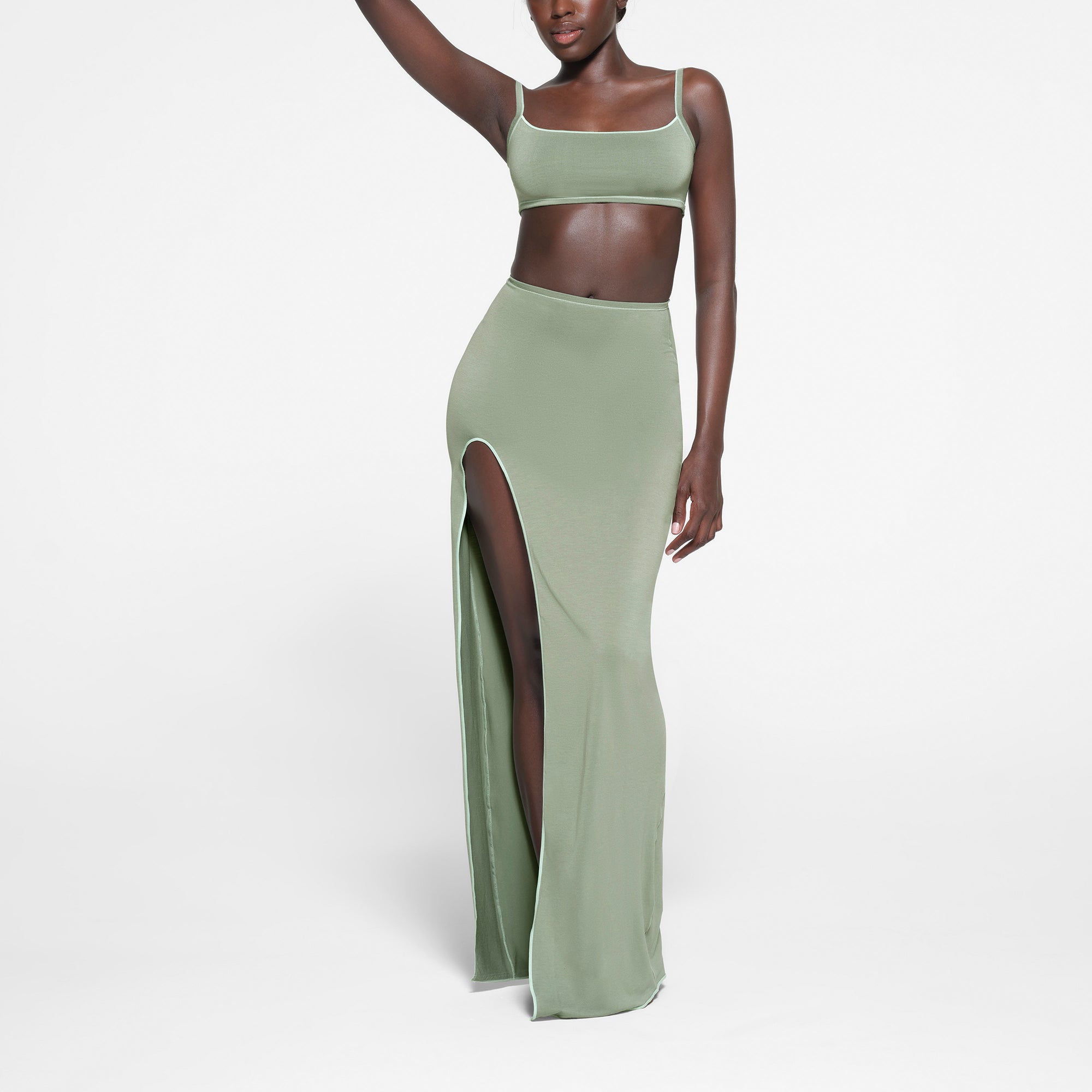 Skims long skirt slip review cheap