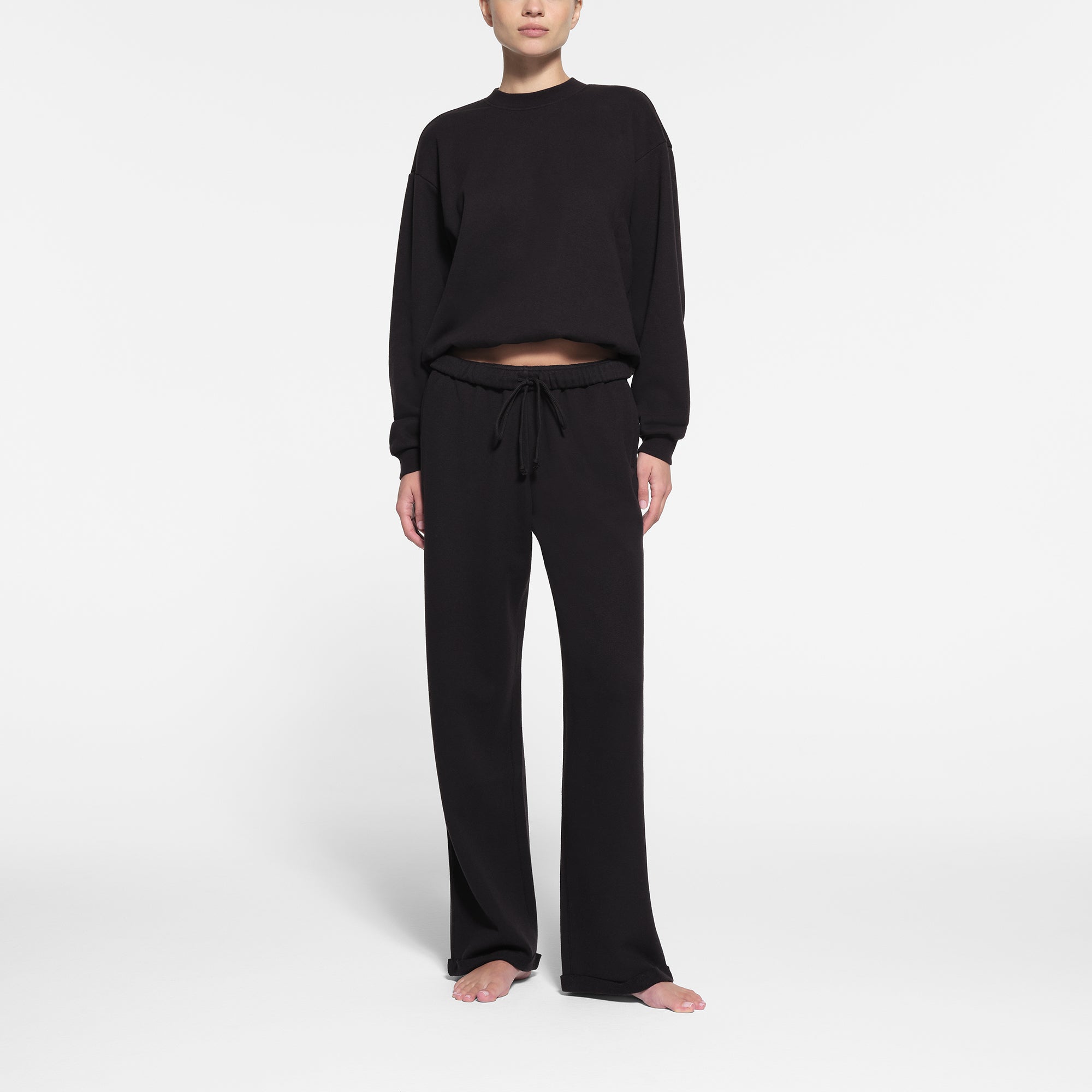 Fleece straight leg pants store