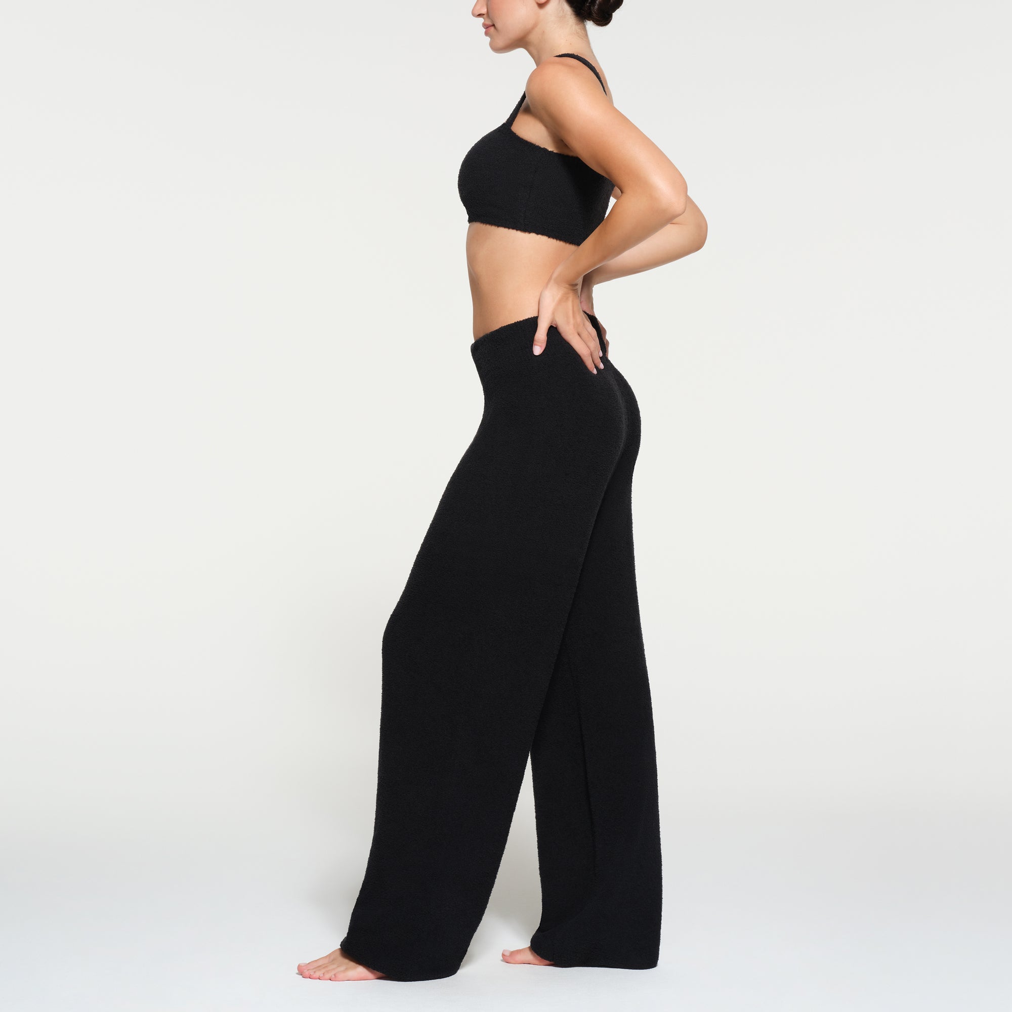 COZY KNIT STRAIGHT LEG PANT ONYX