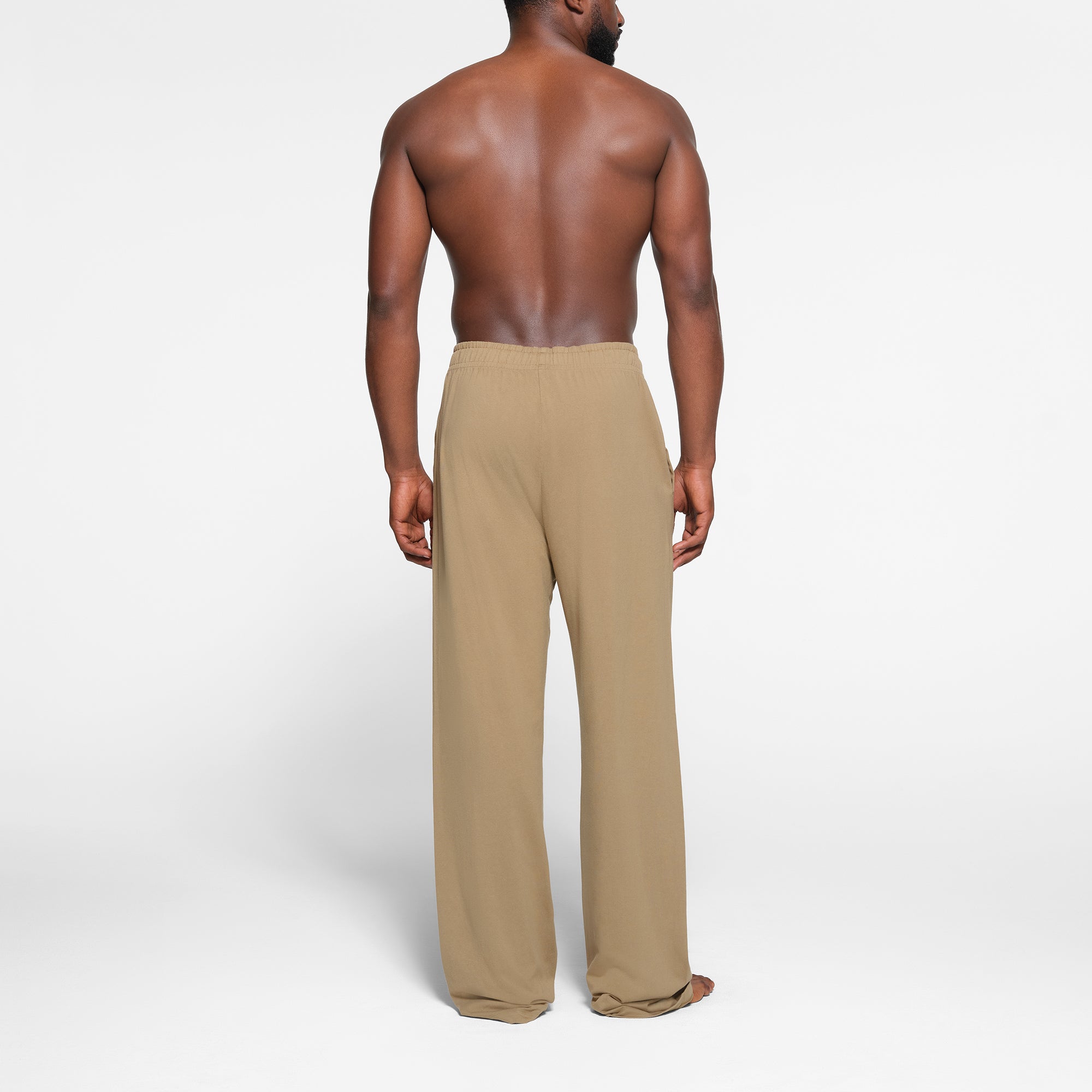 JERSEY LOUNGE MENS RELAXED STRAIGHT LEG PANT | KHAKI