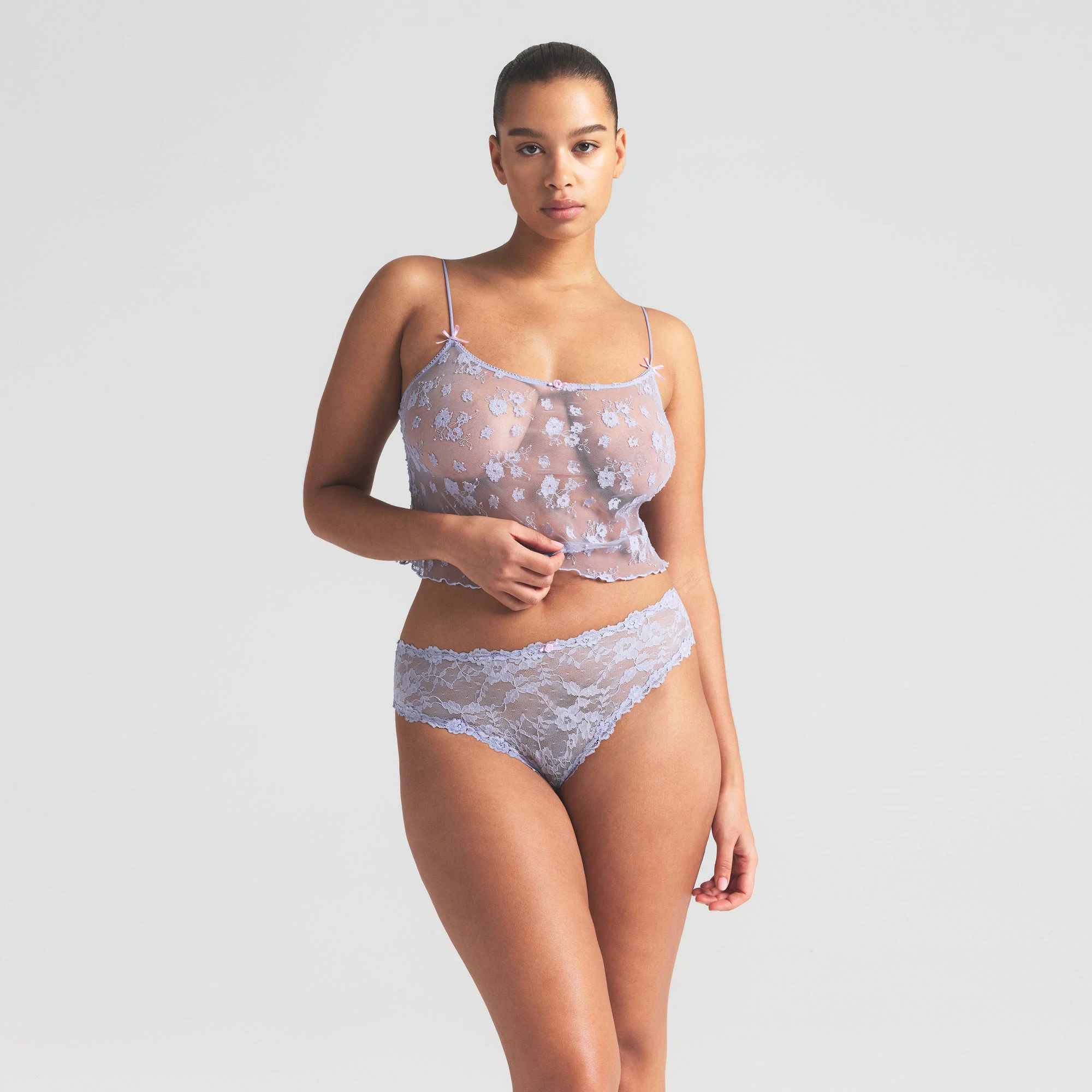 STRETCH LACE BRIEF | JUPITER PRINT ON A MODEL SIDE VIEW | FOCUS: 0.0, 1.0, 0.9